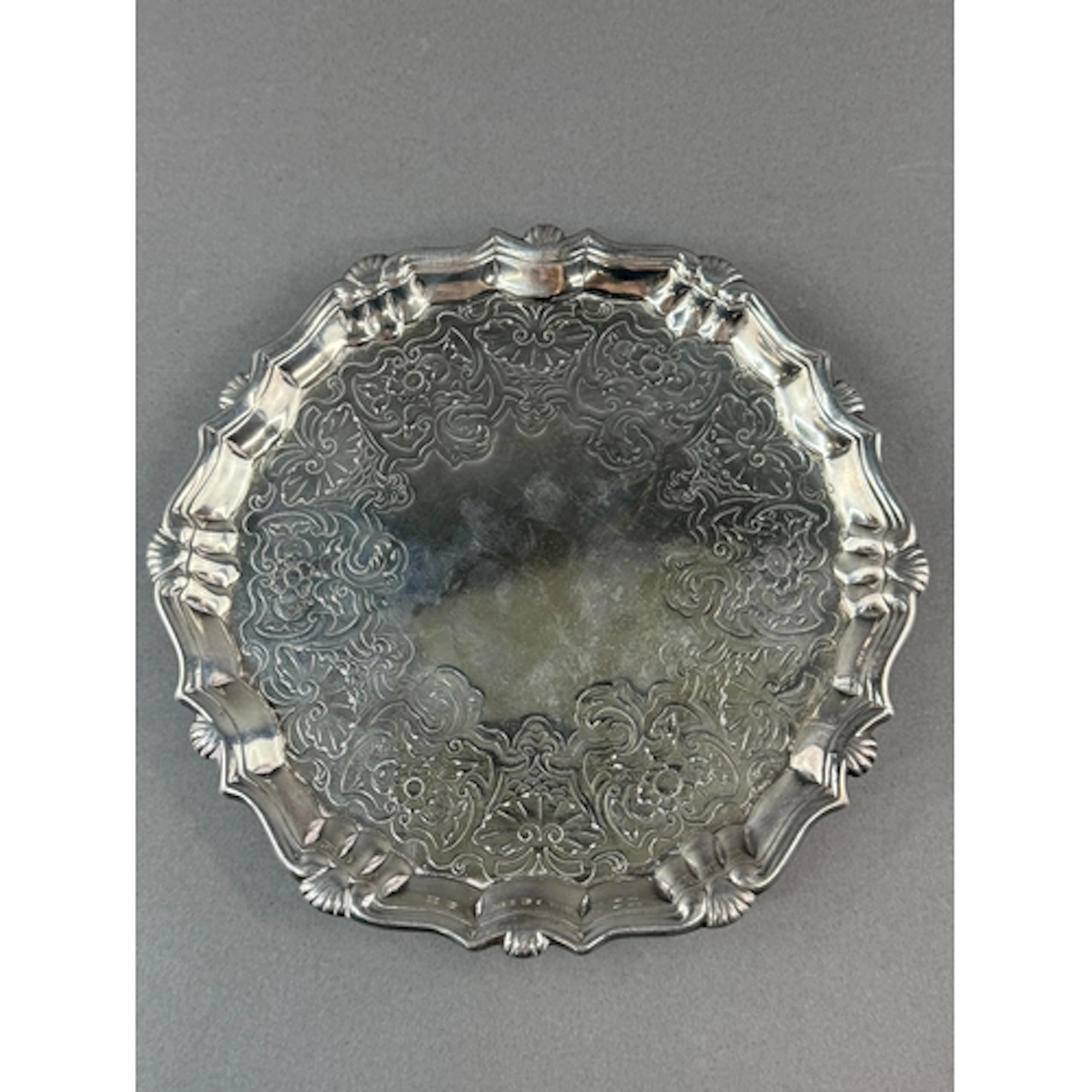 Silver: a George II salver by Robert Abercromby, London 1750...