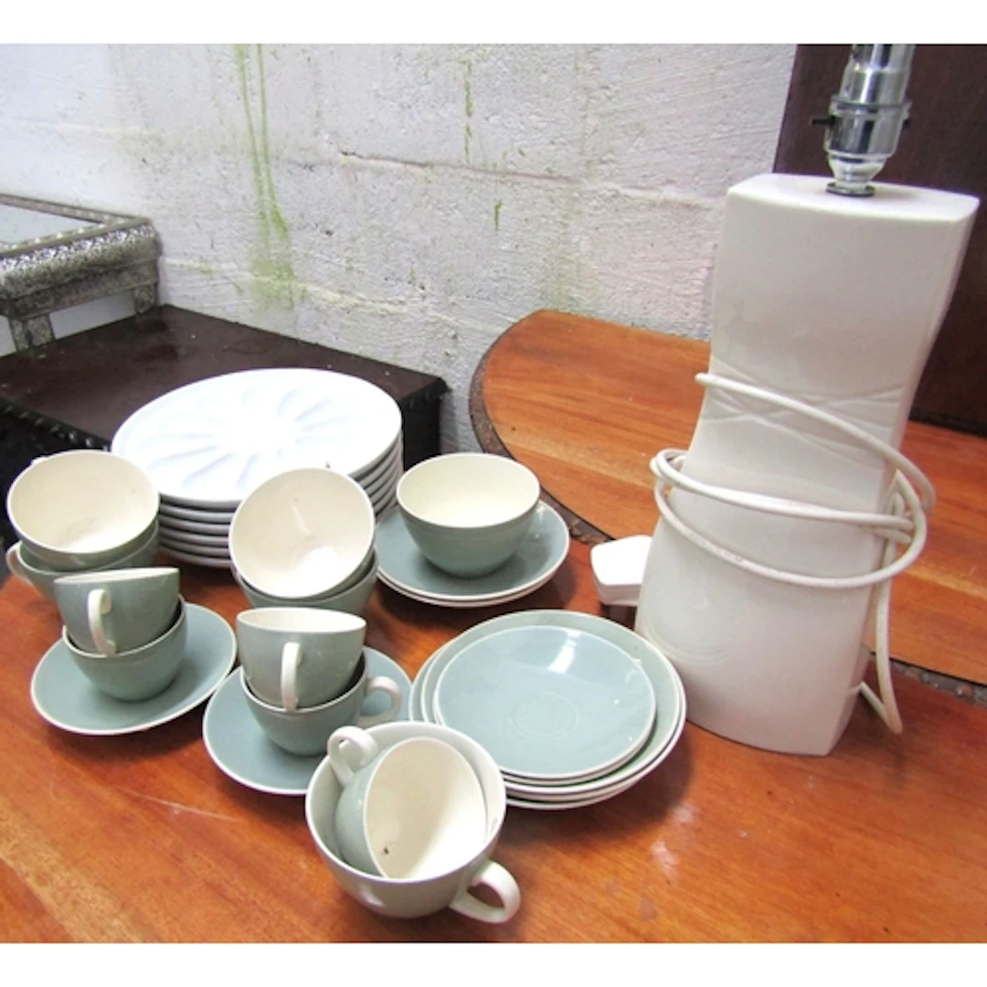 Irish Part Tea Service Arklow and Lamp Quantity as Photograp...