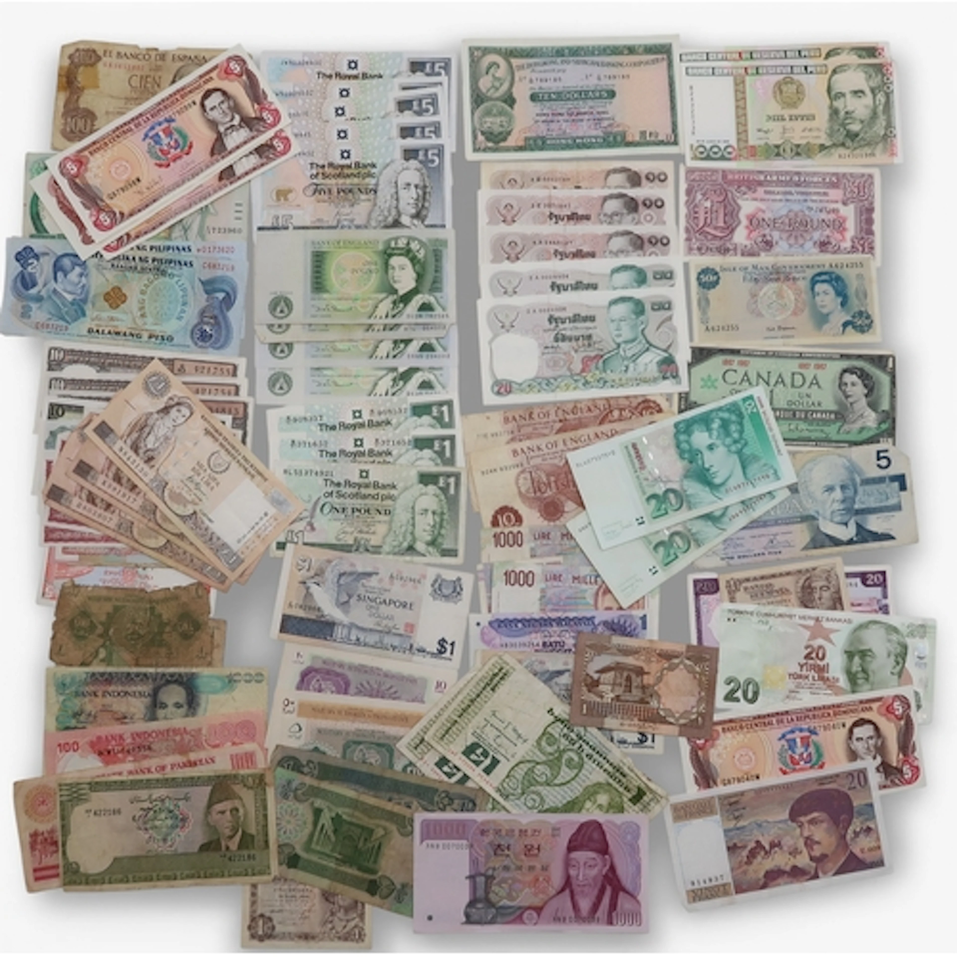 Worldwide banknotes to include Hong Kong Ten Dollars 31st Ma...