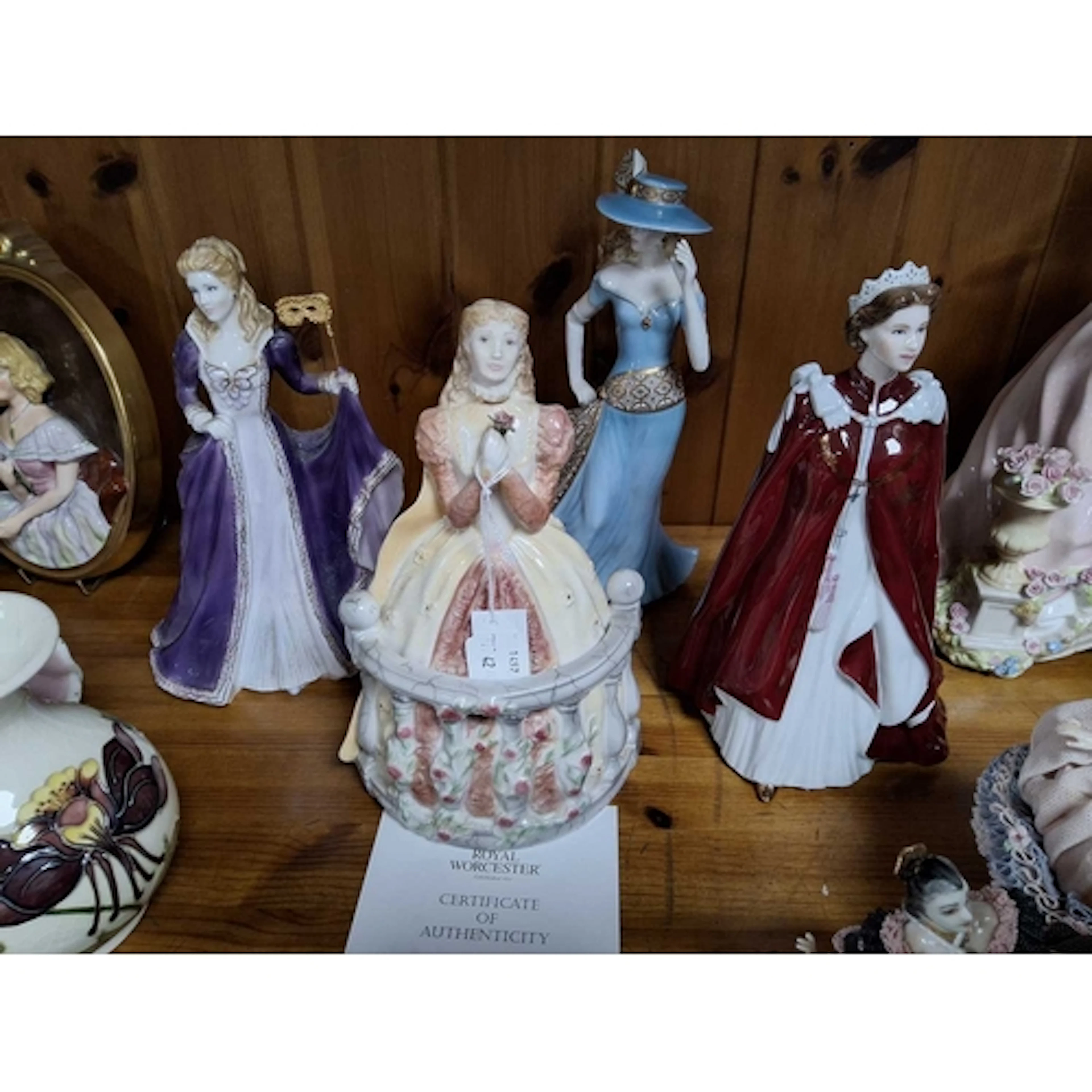 A GROUP OF FOUR ROYAL WORCESTER FIGURINES comprising 'Juliet...