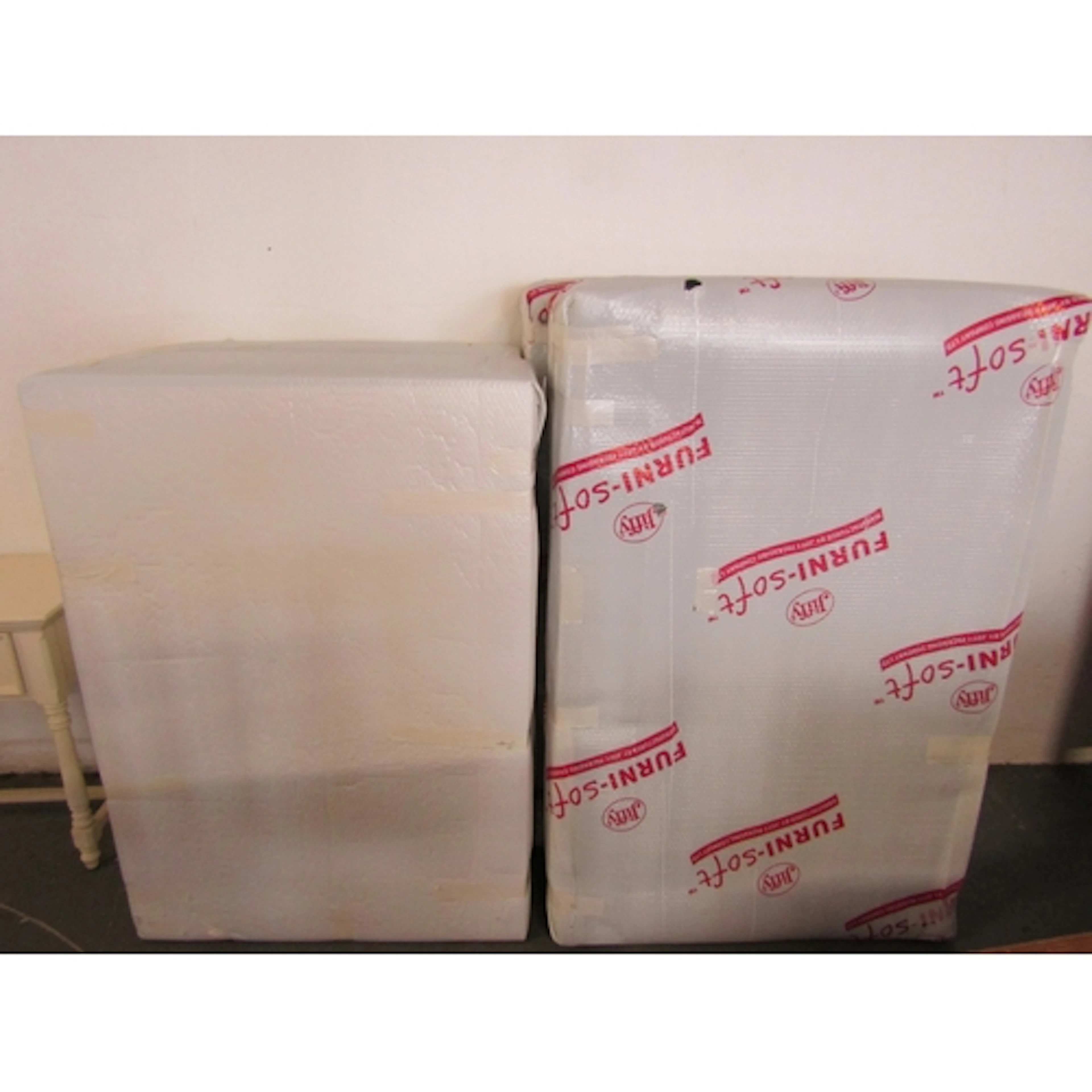 Double Bed Divan Contained Within Protective Padding from St...