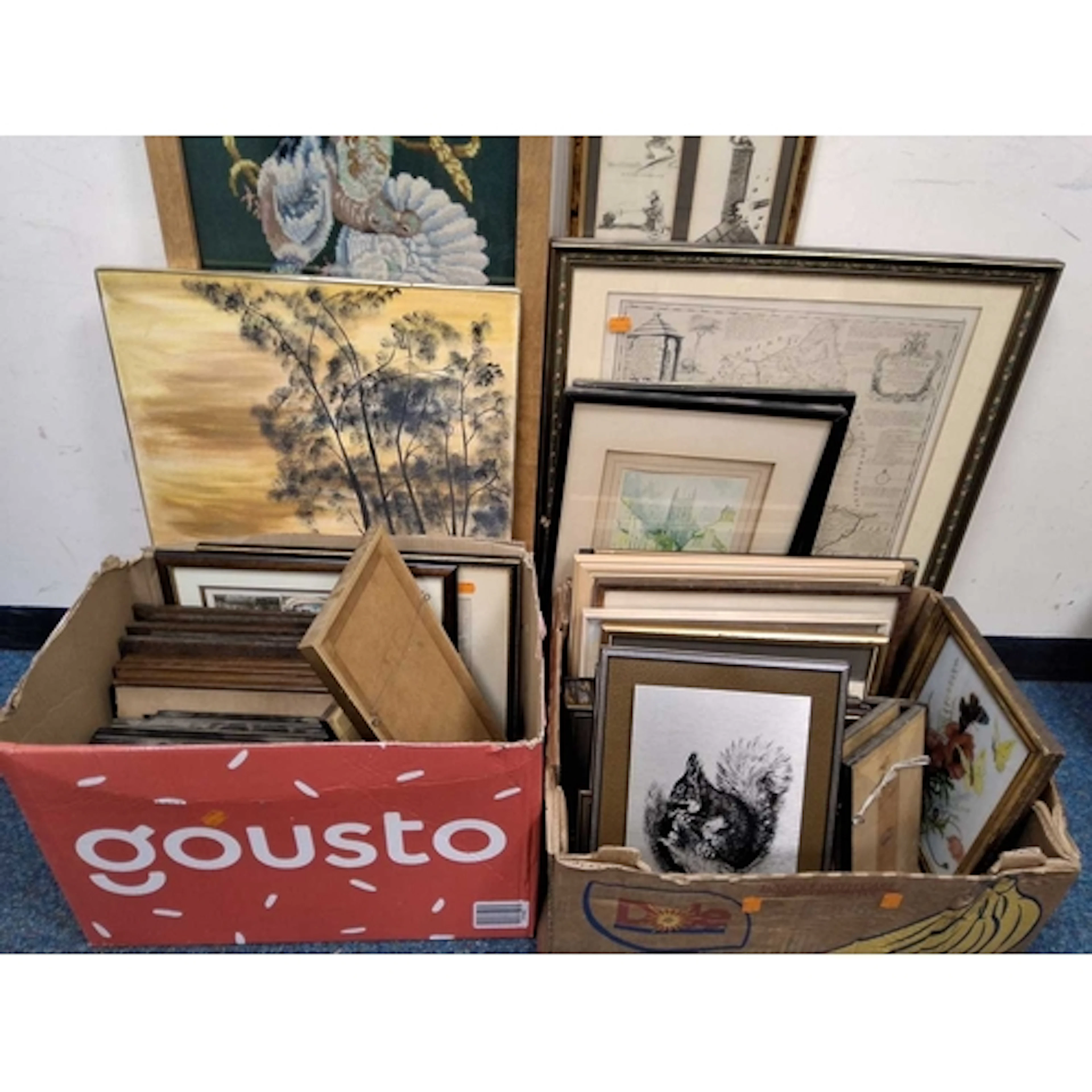 A QUANTITY OF ASSORTED PRINTS ETC, to include Bob Moran poli...