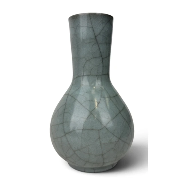 A CHINESE RU WARE STYLE VASE 18cm H