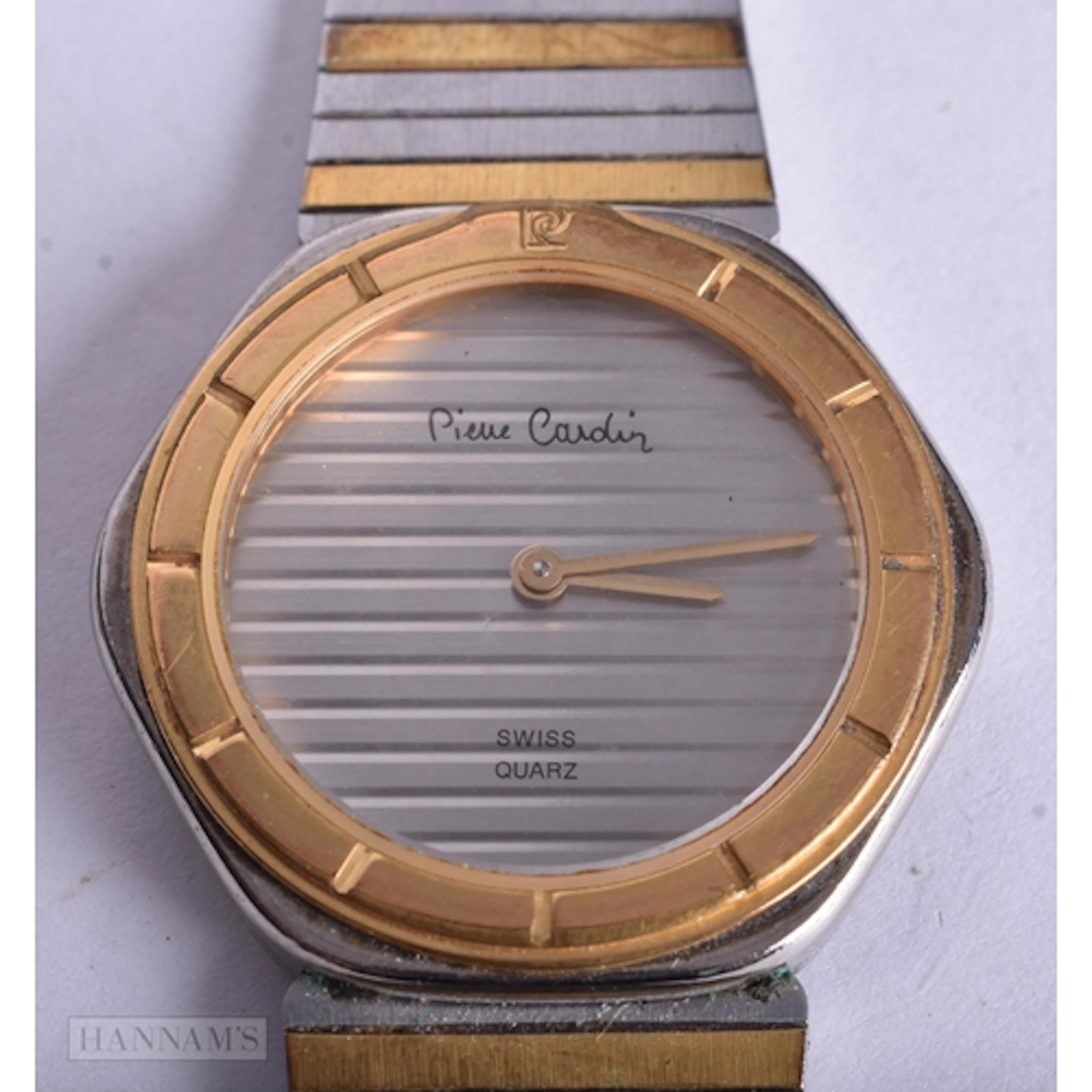 A PIERRE CARDIN WRIST WATCH. Untested. 3.5 cm wide.