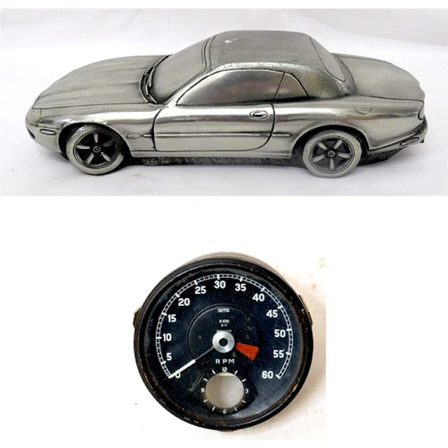 Pewter Model Car Jaguar XKR Compulsion Sculpture by www.Comp...
