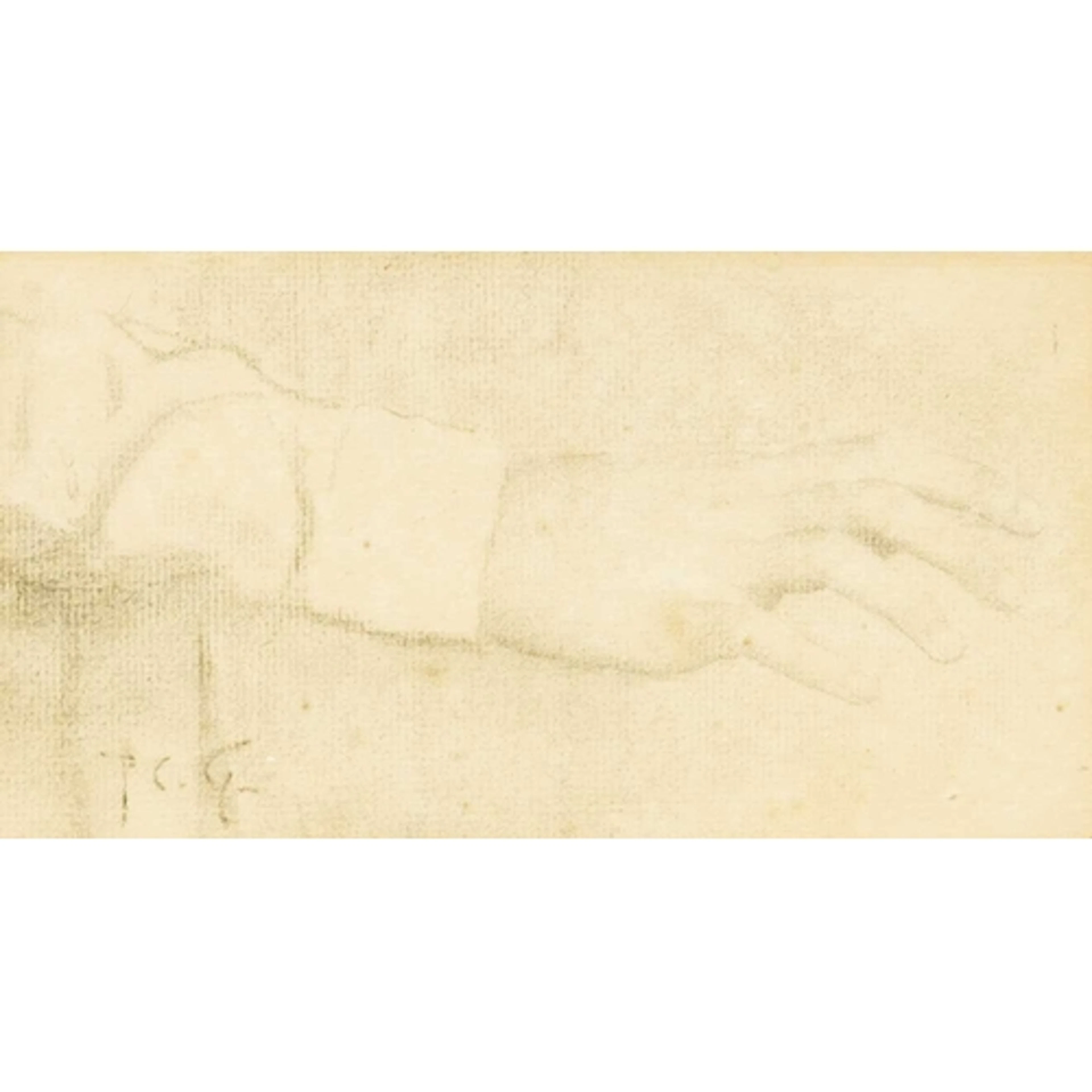 Thomas Cooper GOTCH (1854-1931) Study of a Hand Charcoal on ...