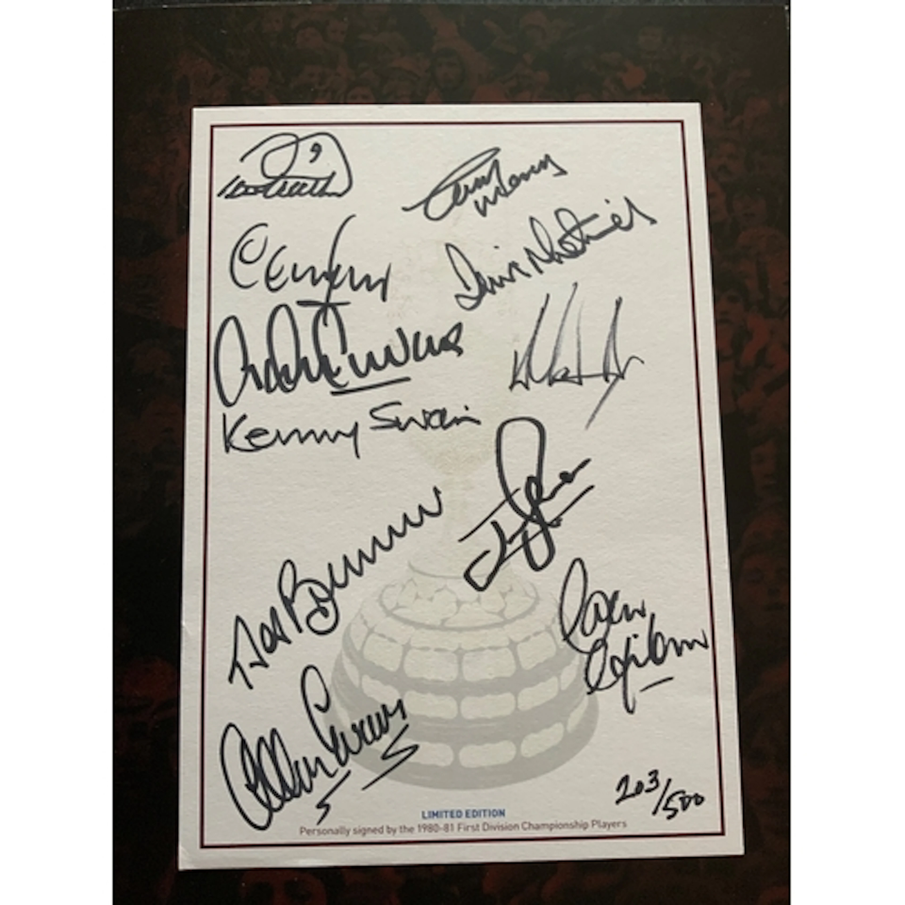 Aston Villa Football Memorabilia: 80/81 1st division champio...