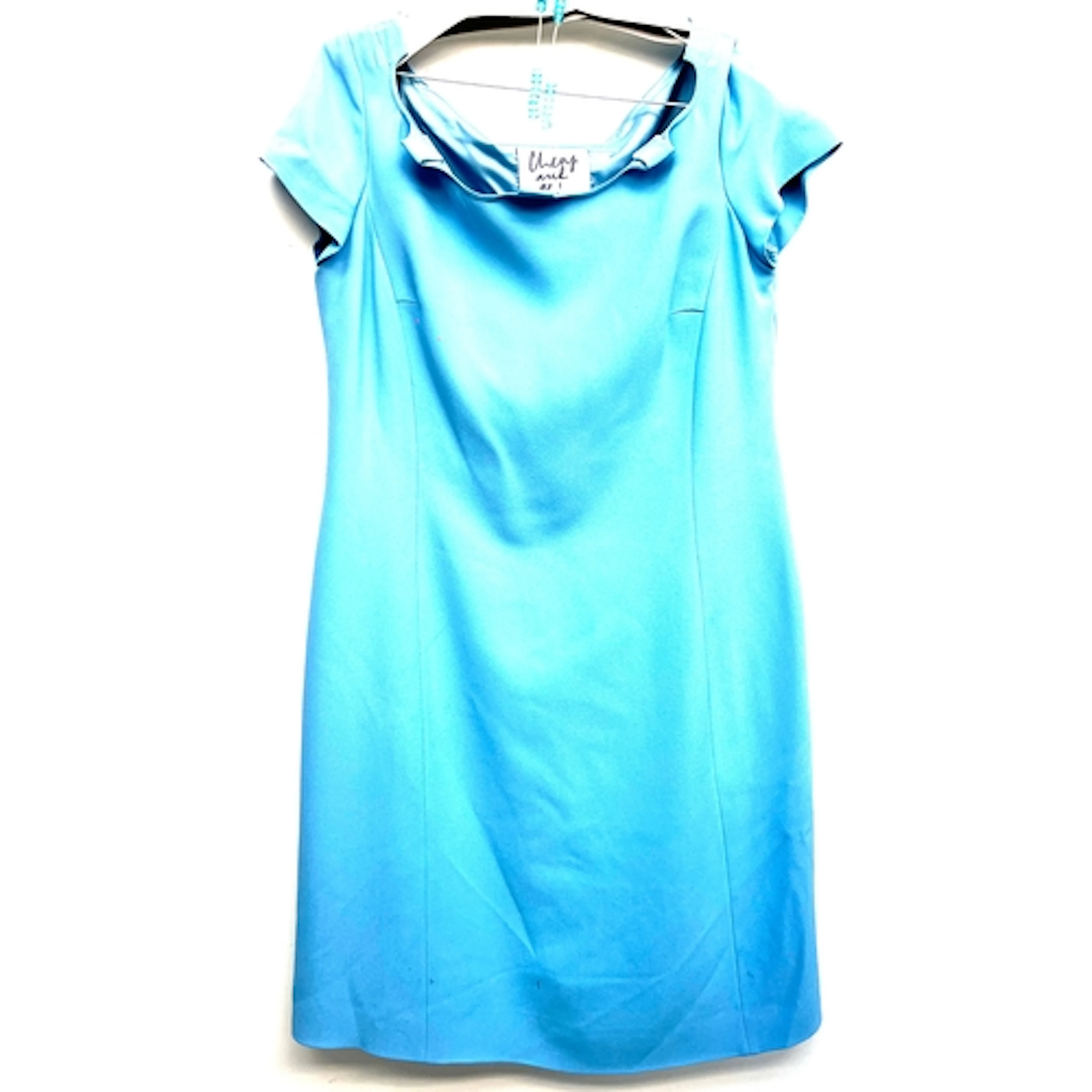 A Moschino blue short sleeved dress, size 14-16