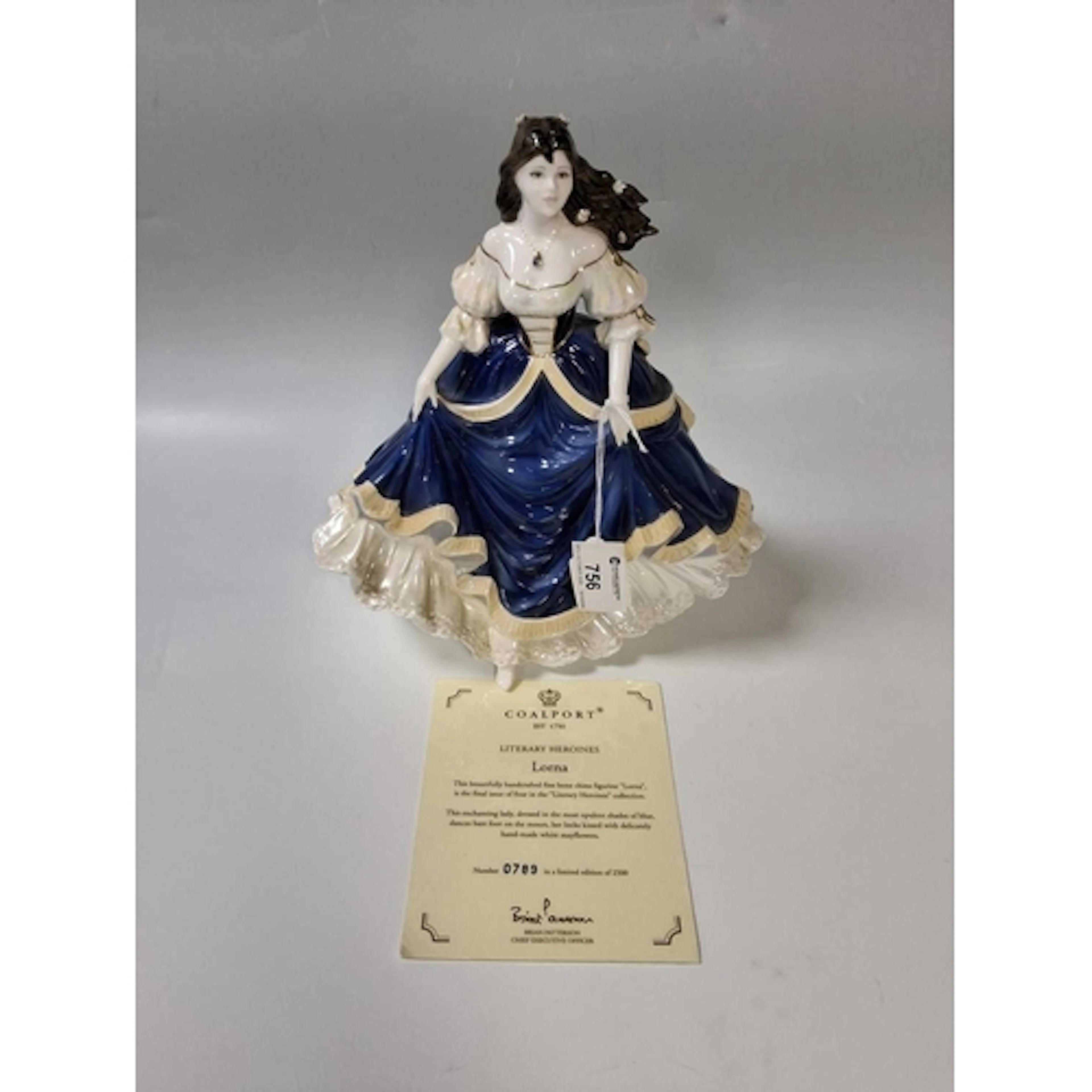 A LIMITED EDITION PORCELAIN FIGURINE BY COALPORT, 'Lorna' fr...