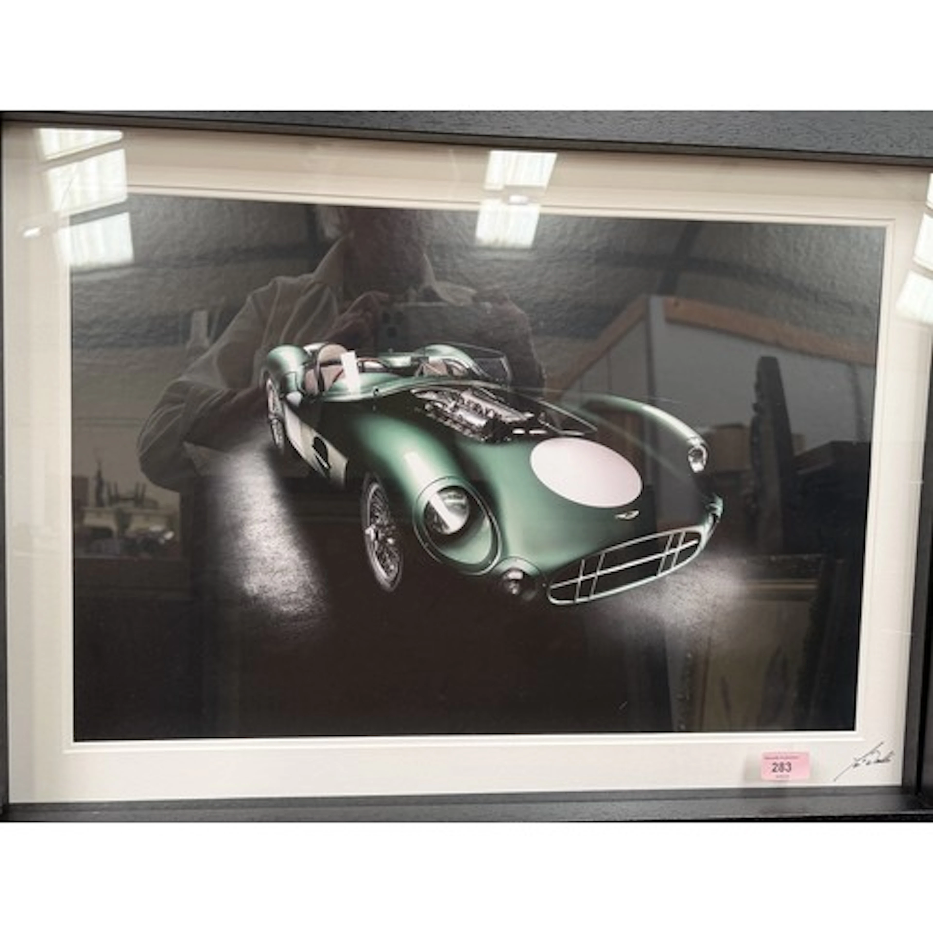 Aston Martin DBR1, photographic print, signed by the Photogr...