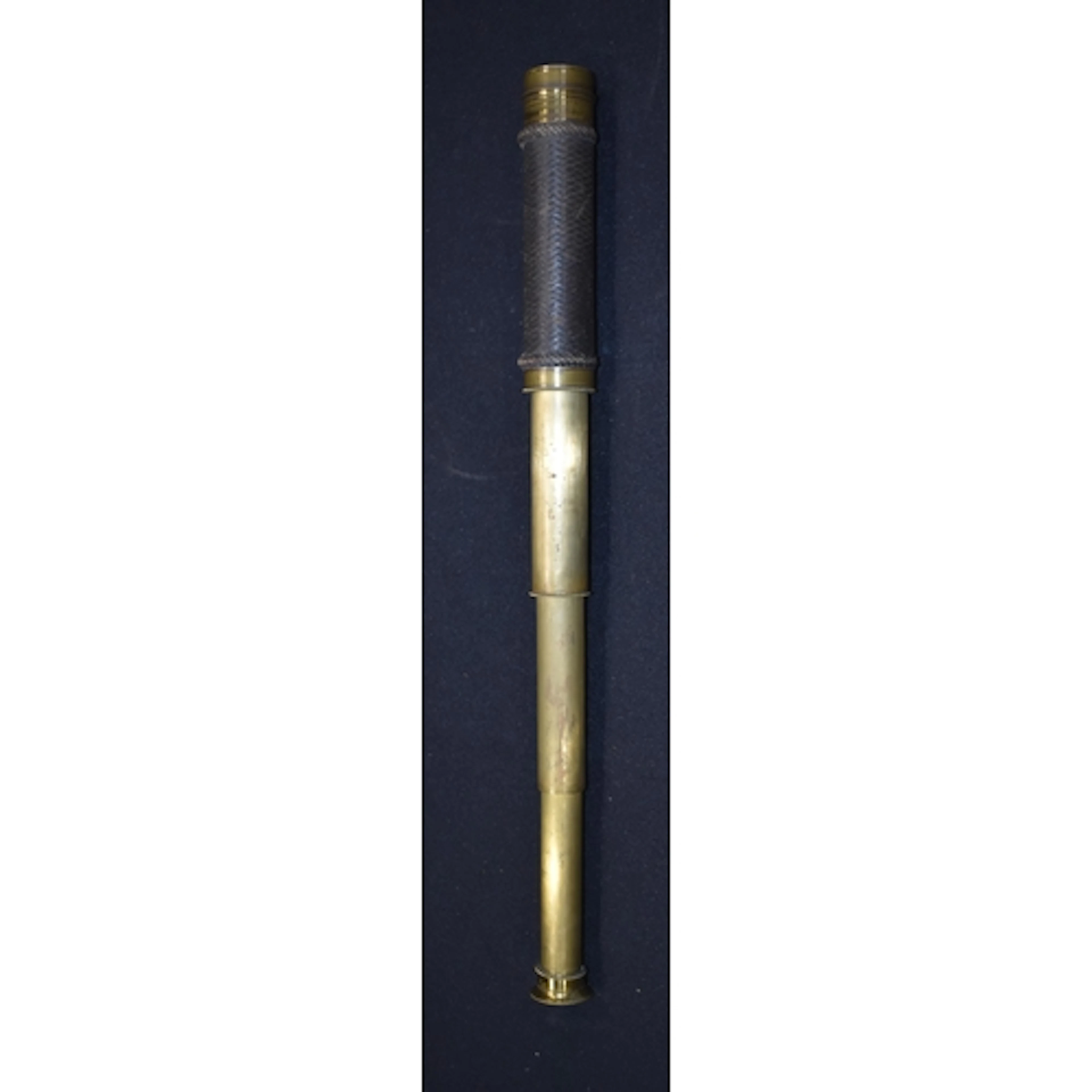 A vintage brass 3 draw telescope 41cm
