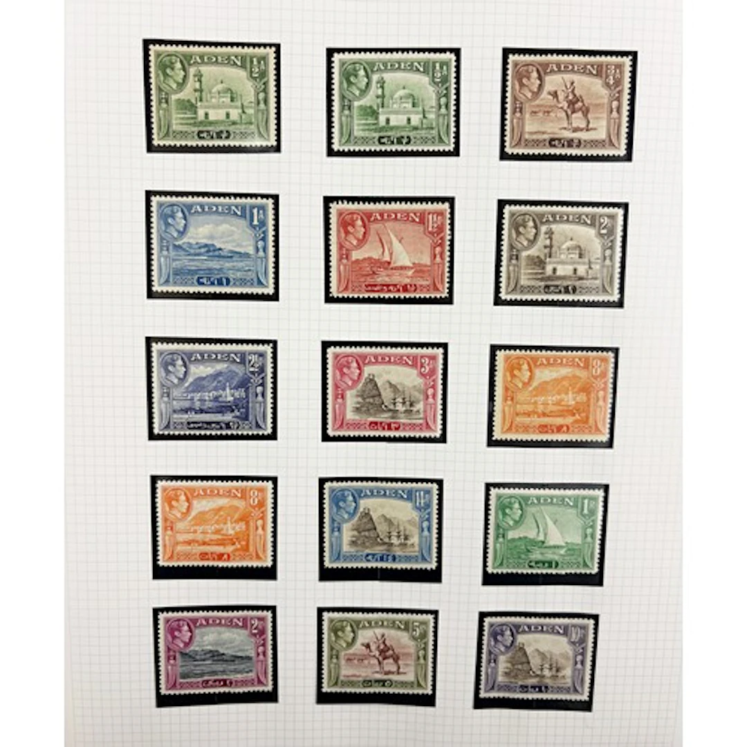 9 ring binders containing an extensive British Commonwealth ...