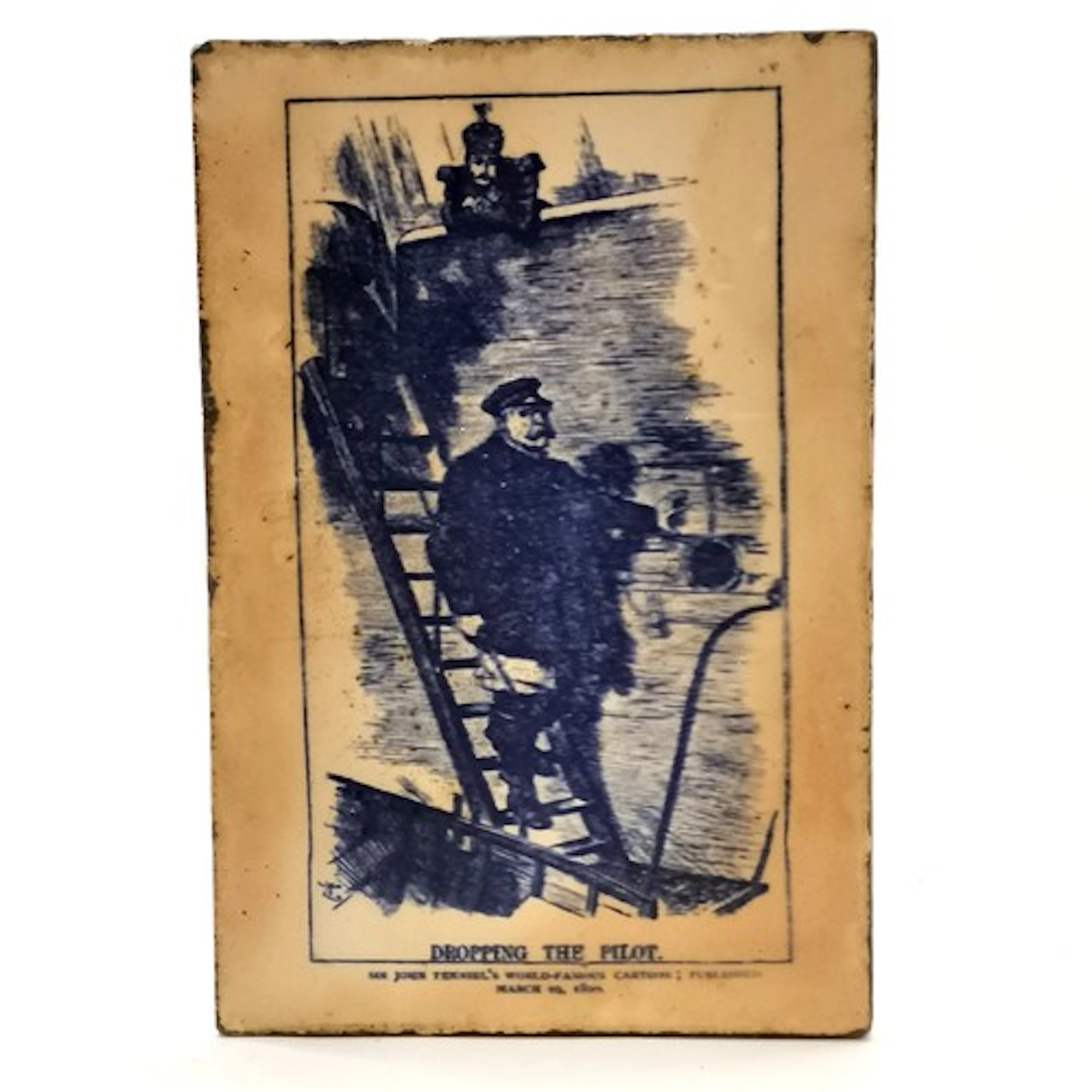 Mintons tile 'Dropping the pilot' after the 1890 cartoon by ...