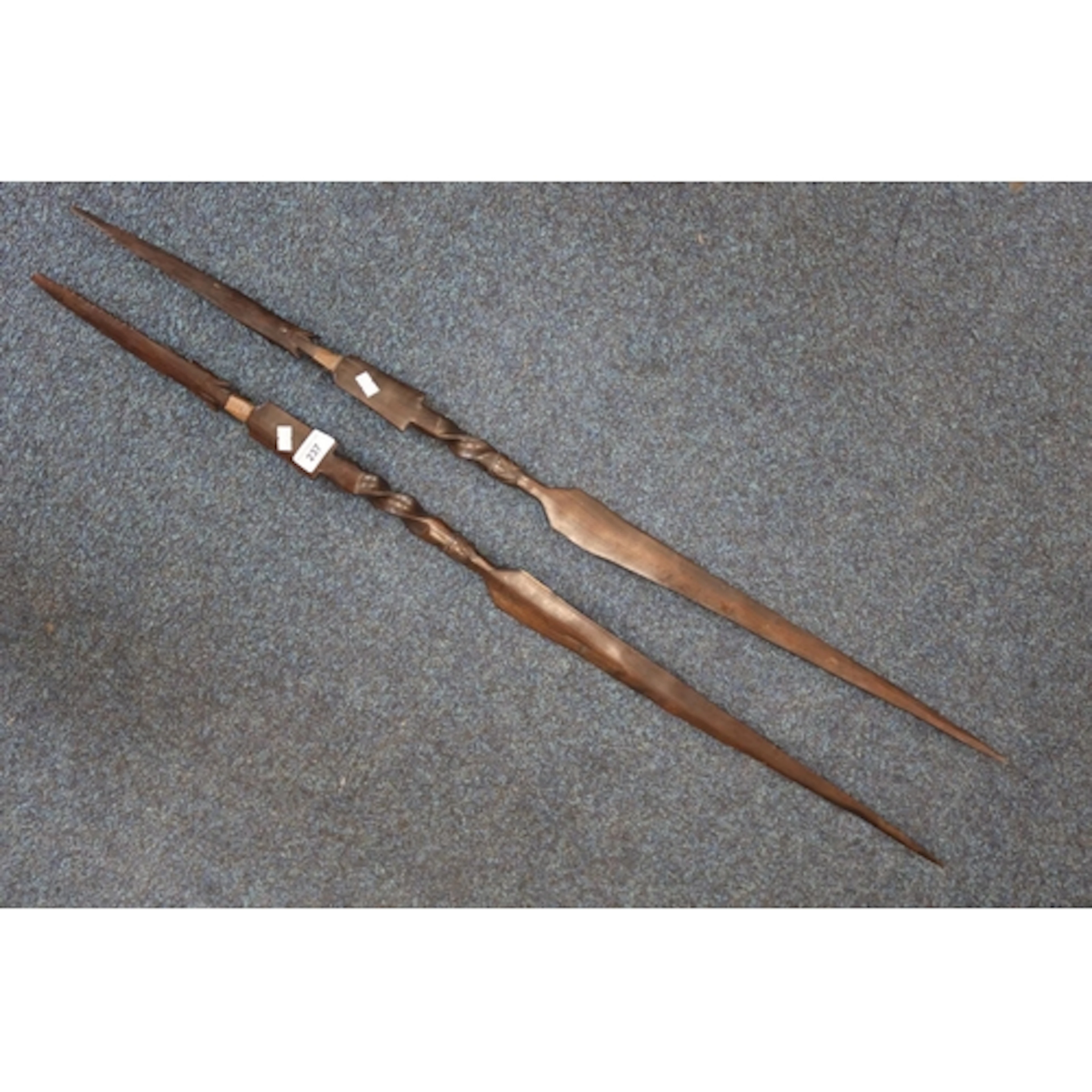 Two ceremonial spears.