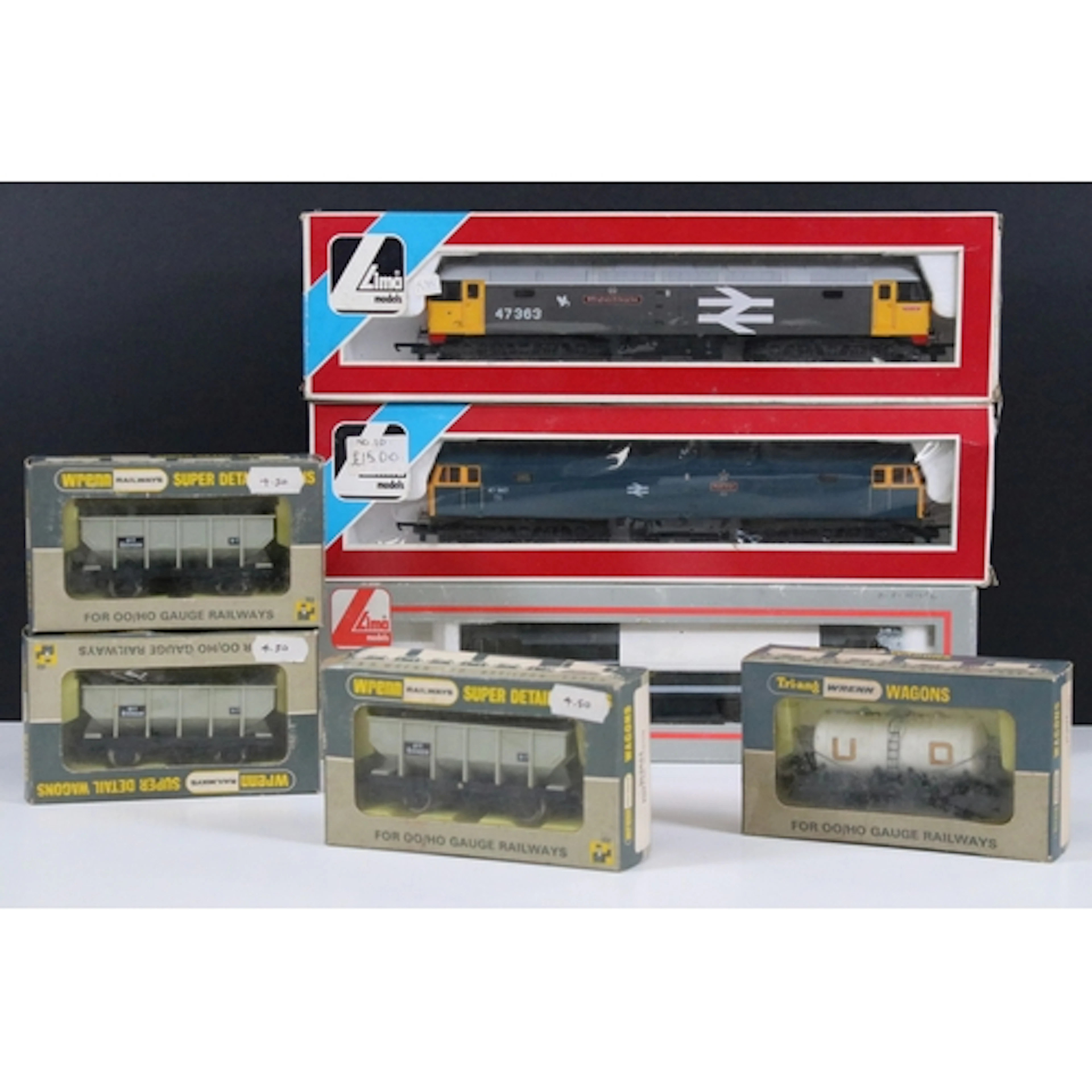Three boxed Lima OO gauge locomotives to include Red Star, B...