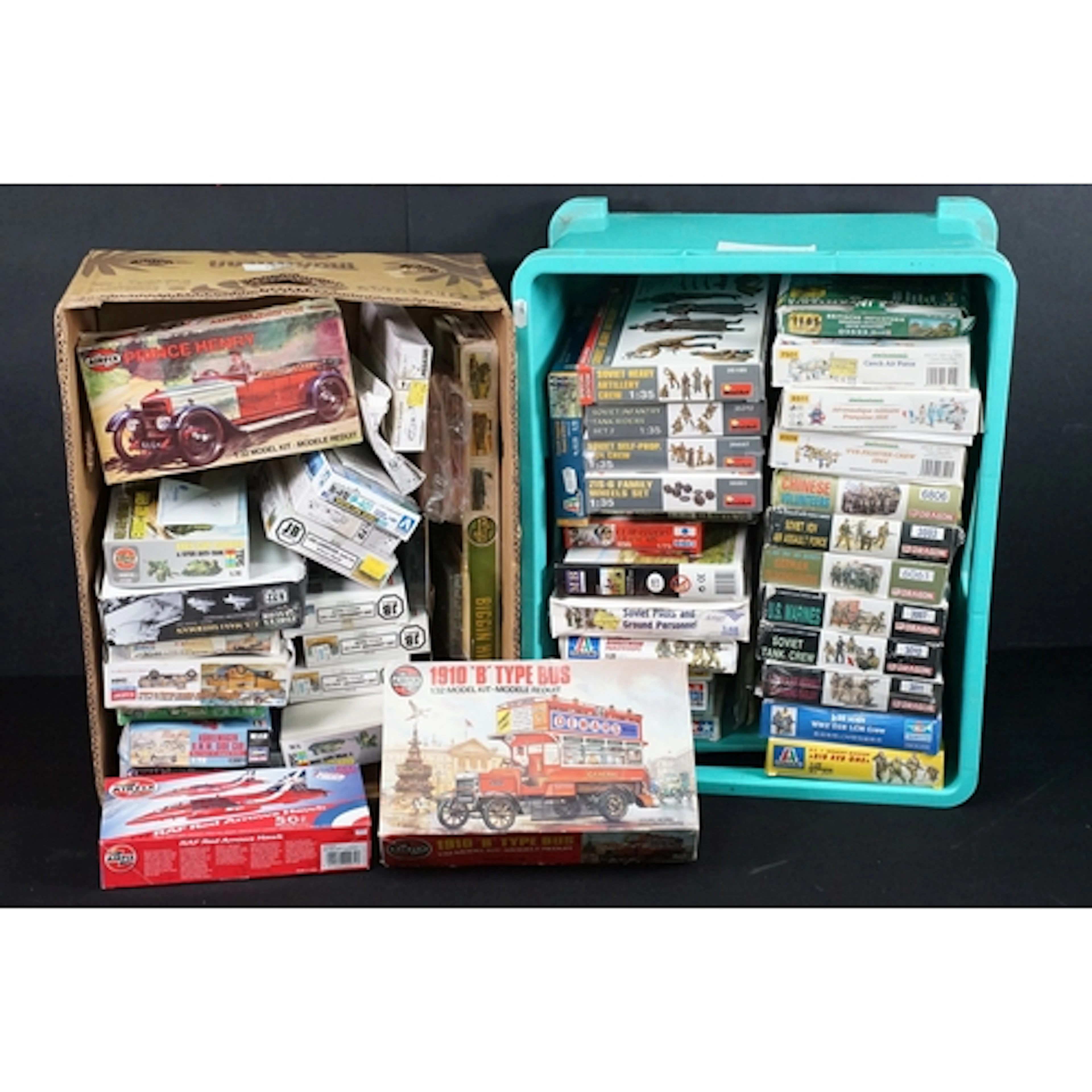 53 Boxed / carded / bagged plastic model kits of varying sca...