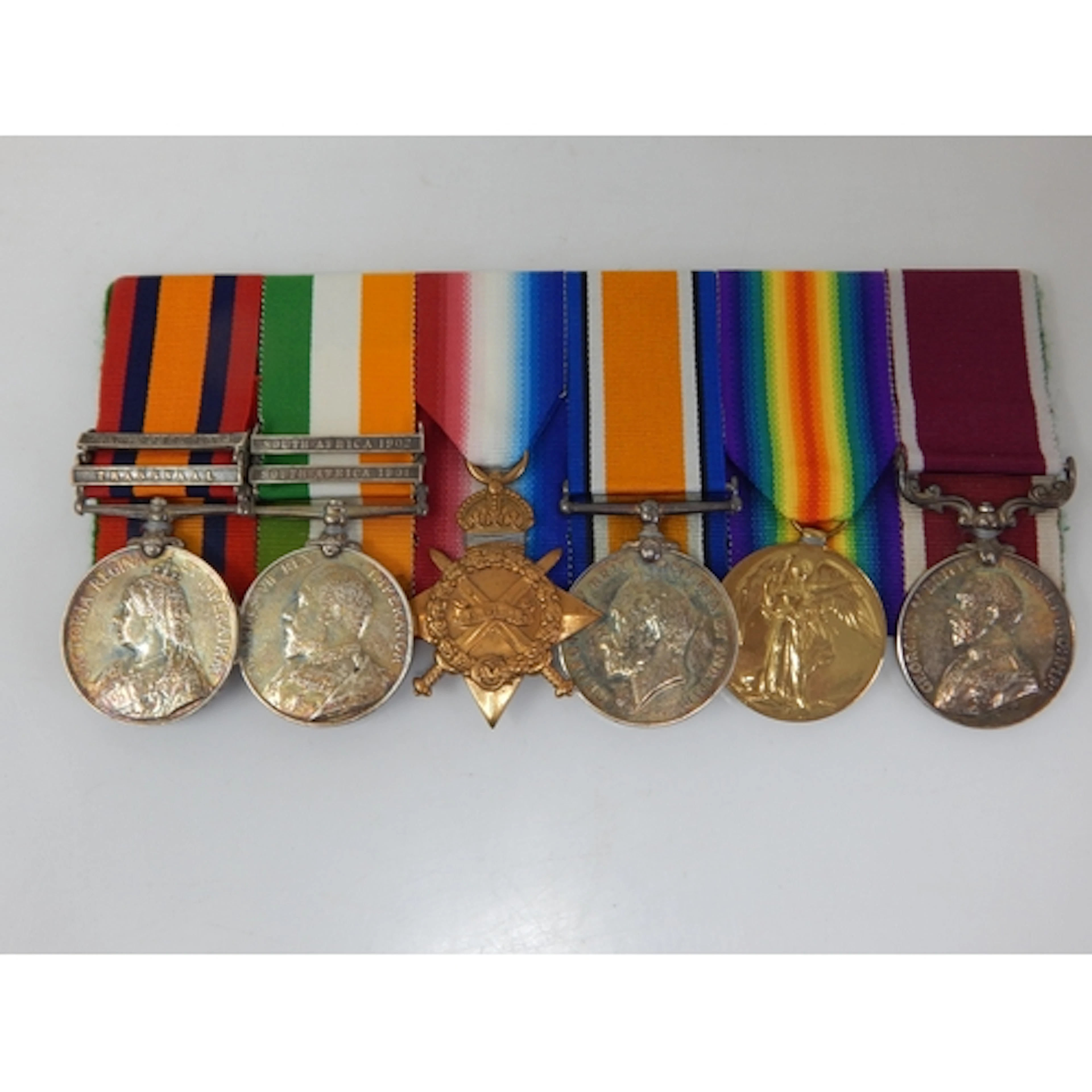 Boer War Q.S.A Medal with Clasps for Transvaal & Orange Free...