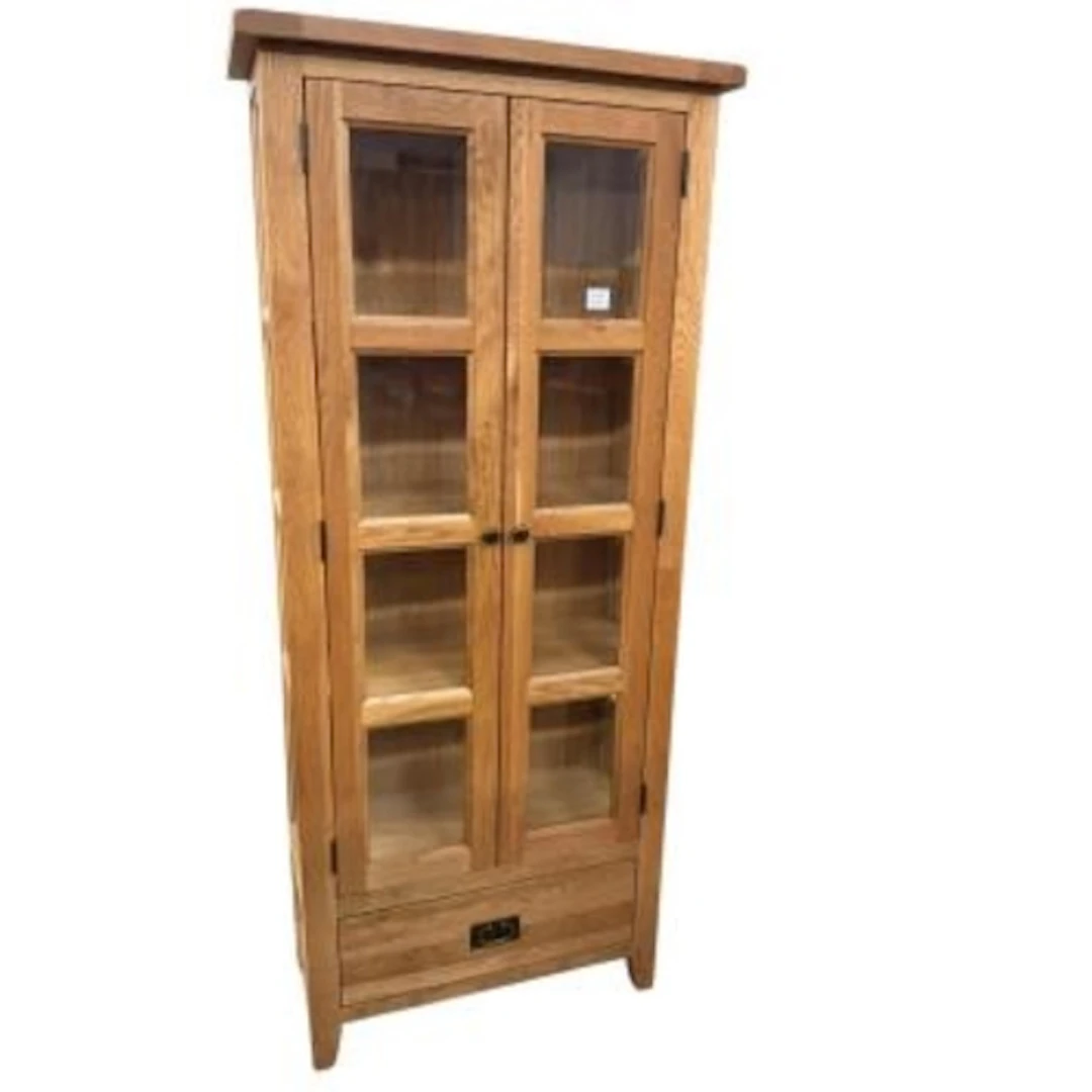 A Contemporary oak display cabinet, width 78cm, depth 36cm, ...
