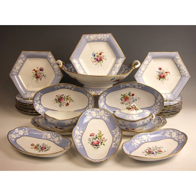 A Spode part dinner service, early 19th century, pattern num...