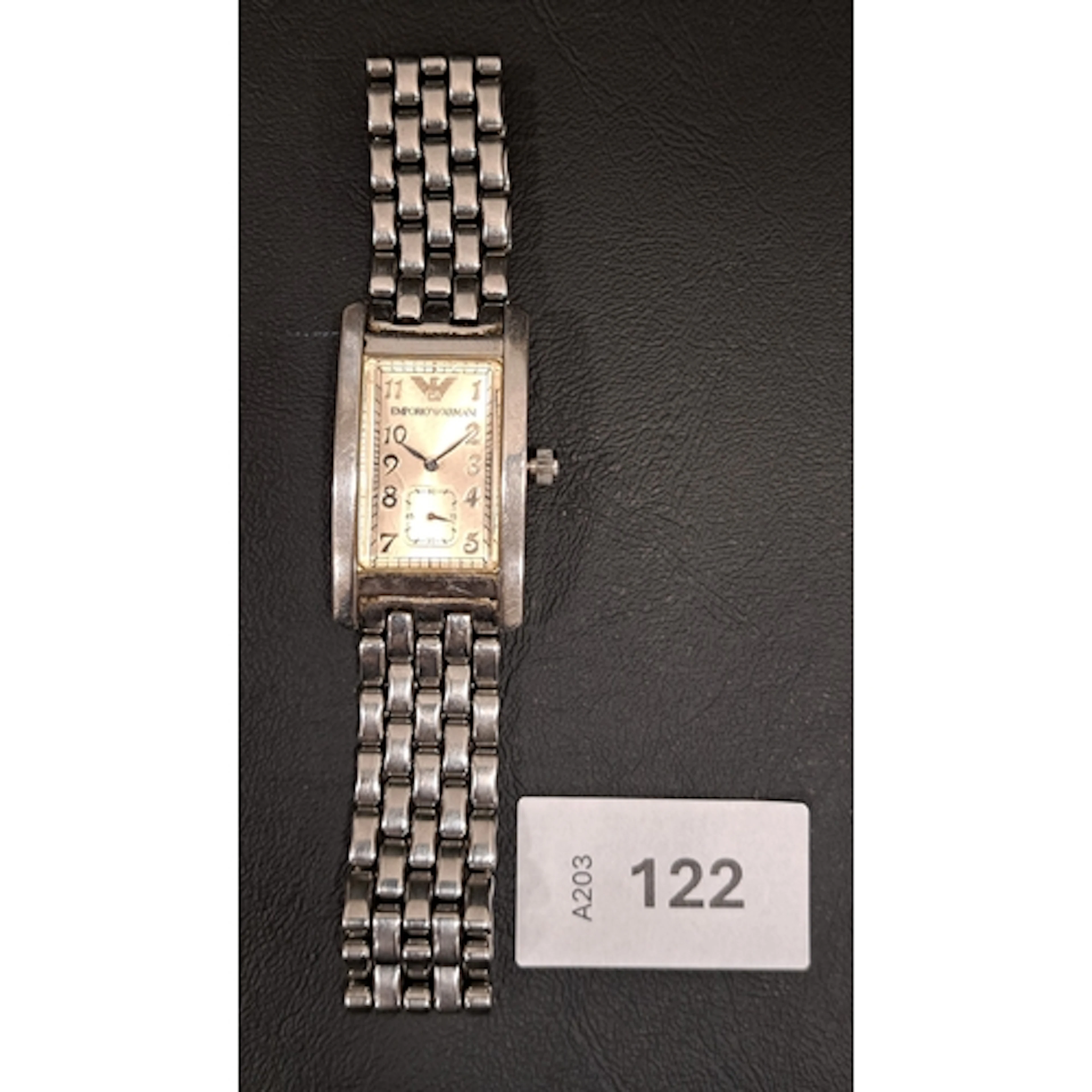 EMPORIO ARMANI WRISTWATCH WITH STAINLESS STEEL BRACELET the ...