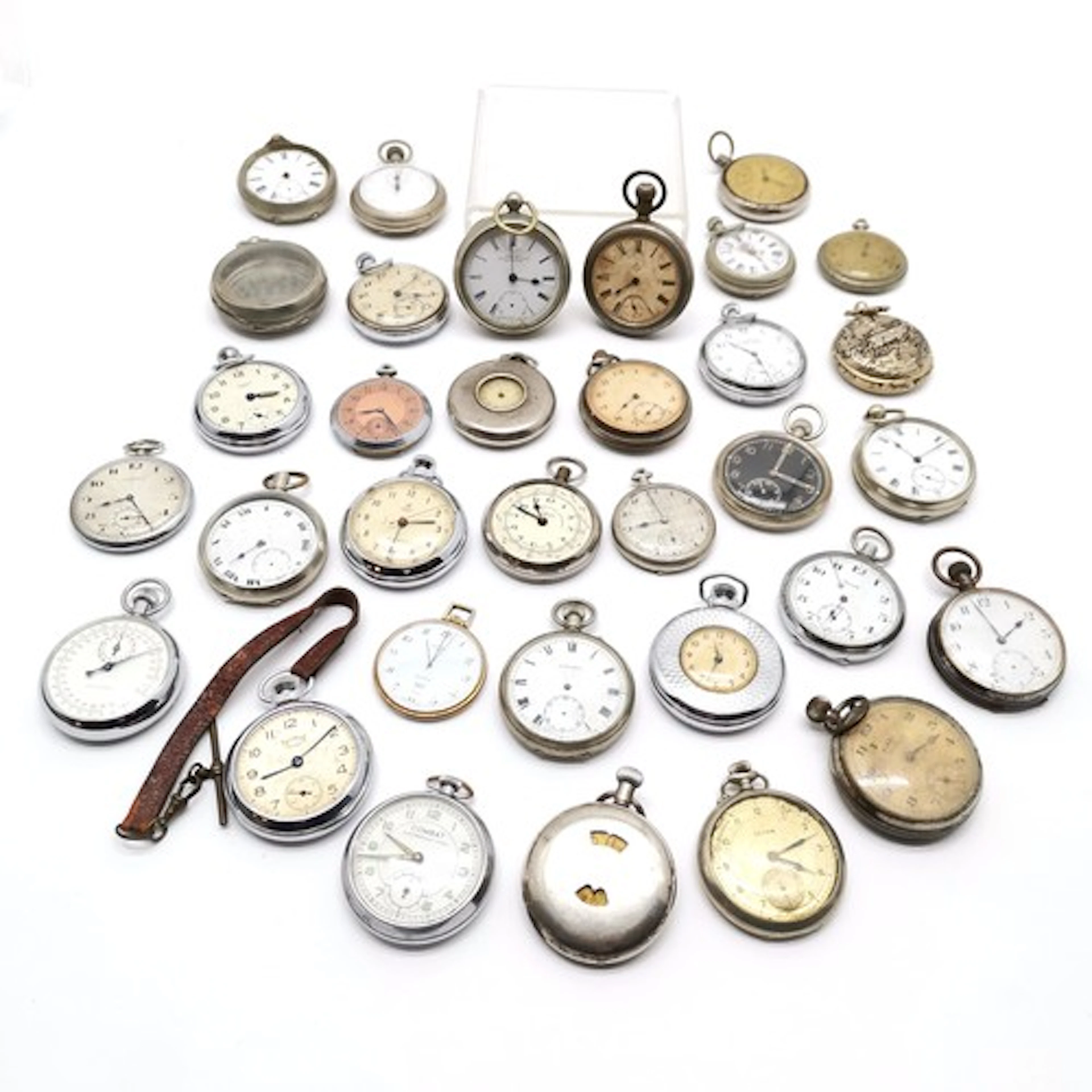 Qty of pocket watches inc Rowlands agricultural lever (Holsw...