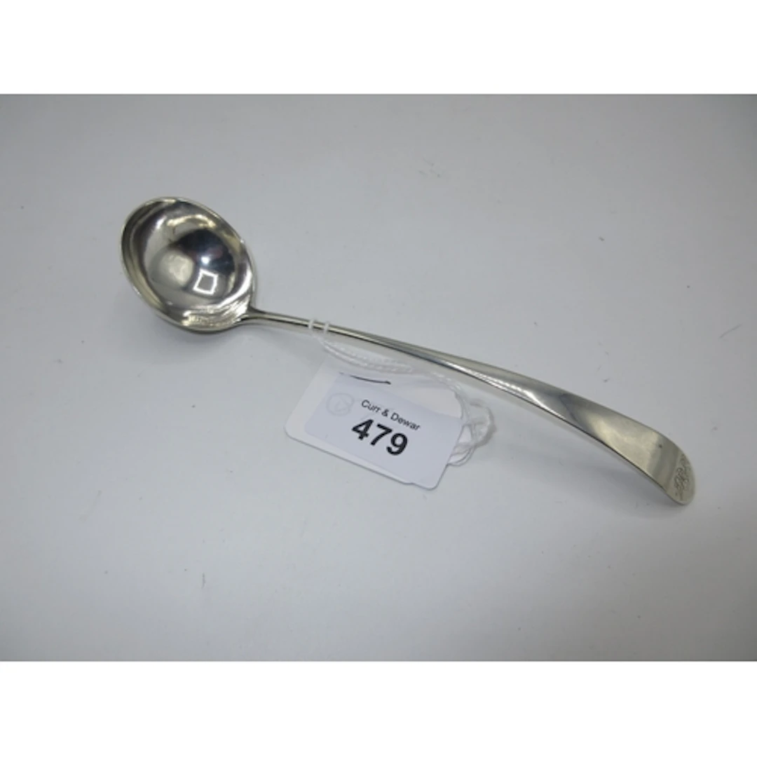 Scottish Provincial Silver Sauce Ladle by James Gordon Aberd...