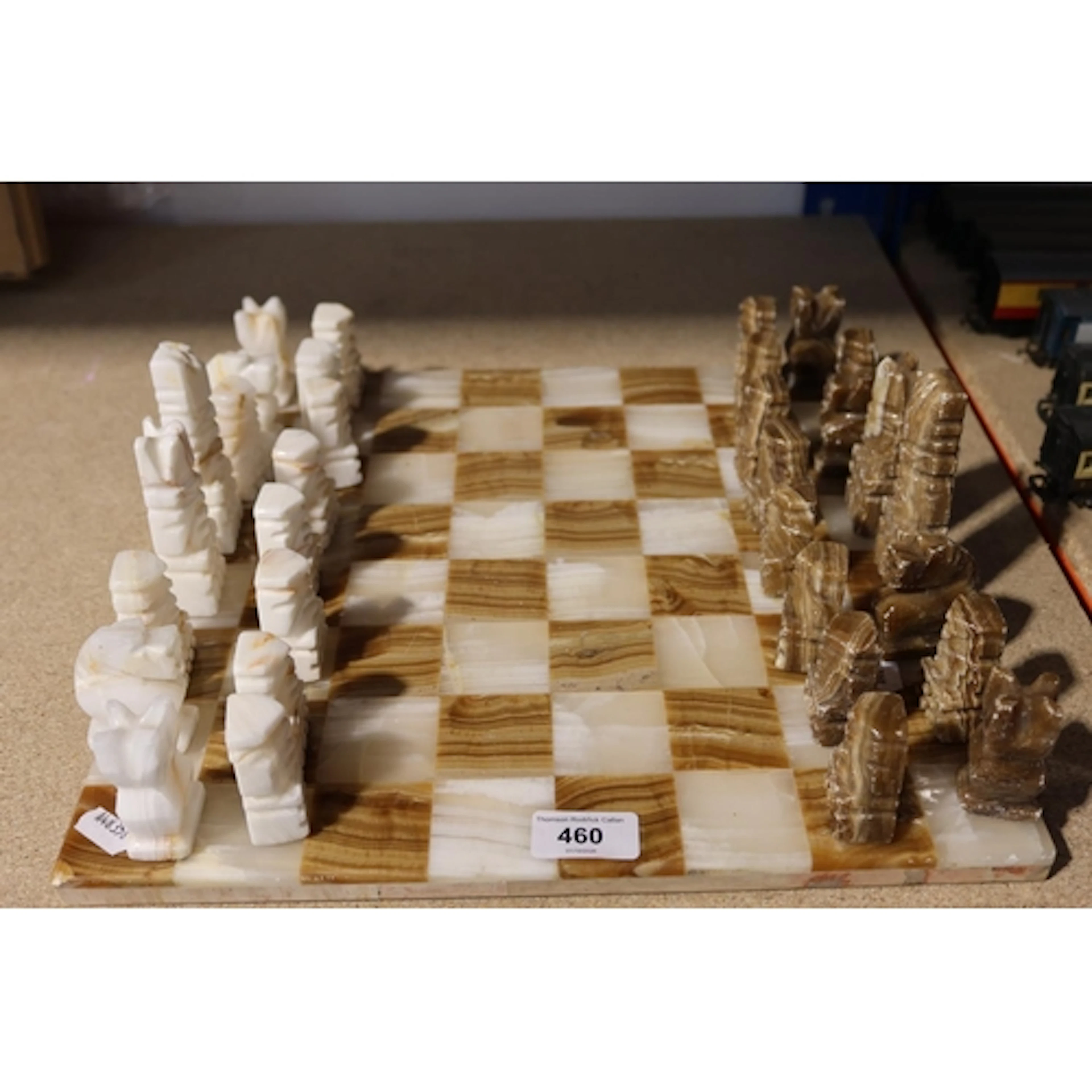 Onyx chess set.