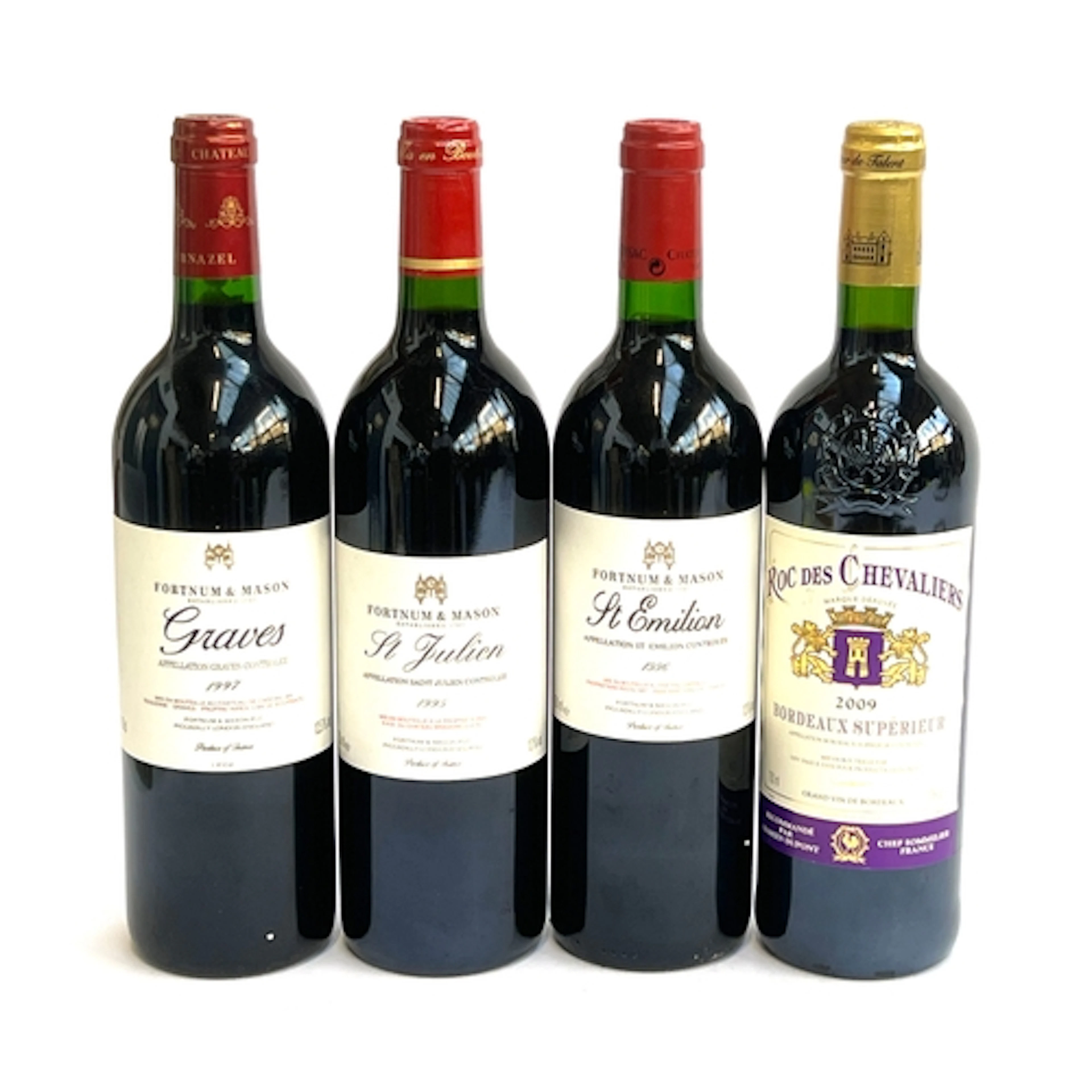 Three Fortnum & Mason reds: 1997 Graves; 1995 St Julien; 199...
