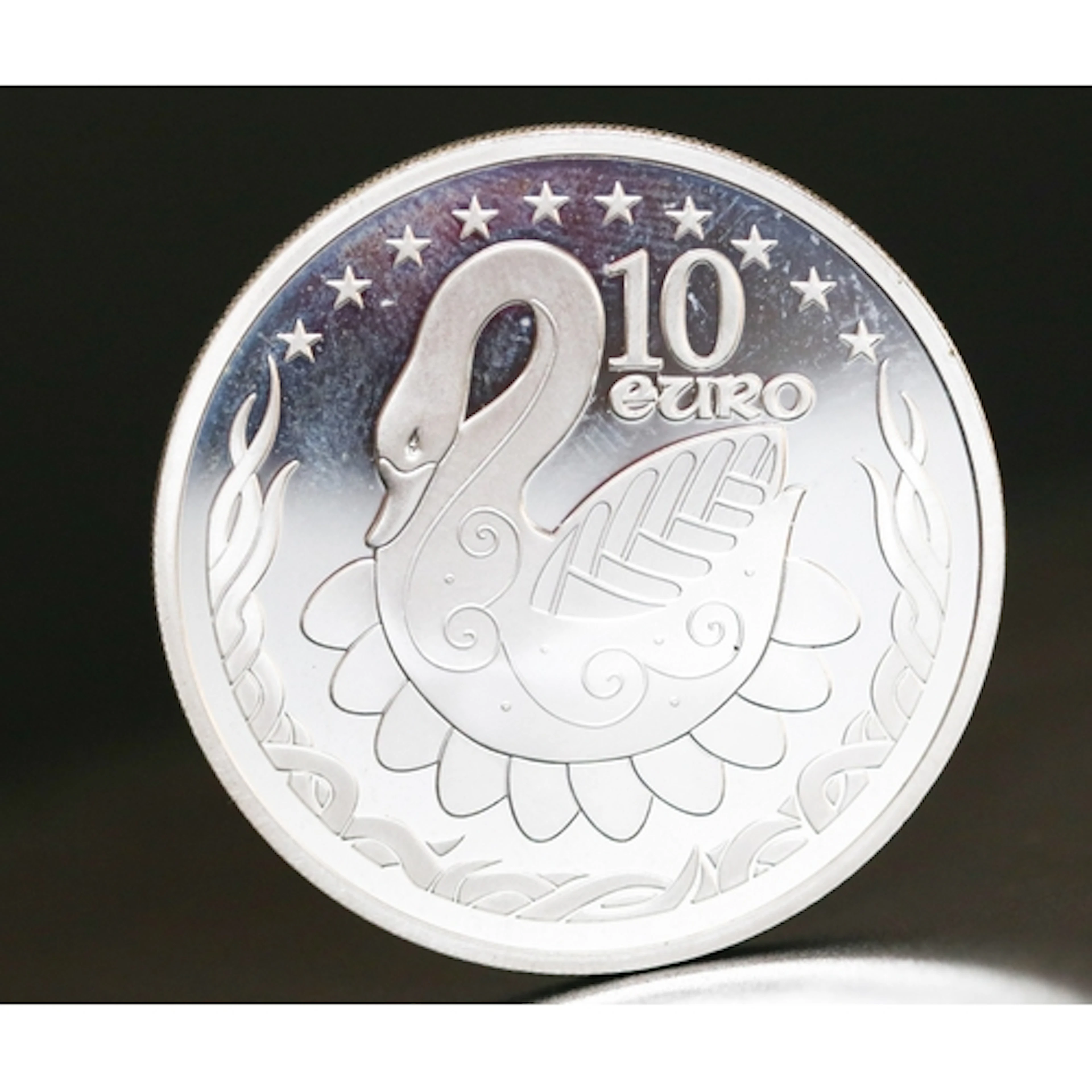 Sterling Silver Commemorative Irish 10 Euro Coin 'the Enlarg...