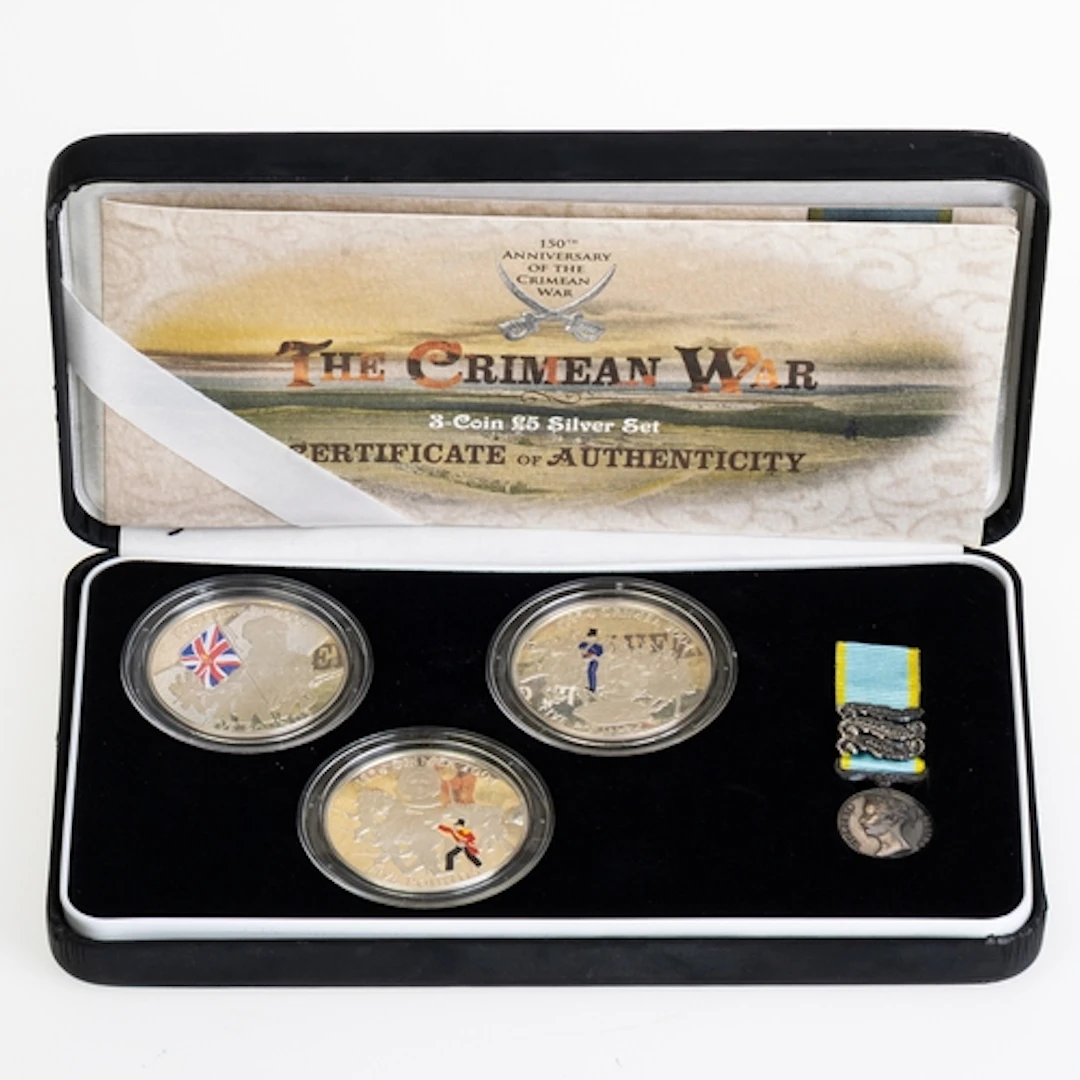 COINS - CHANNEL IS 2004 CRIMEA WAR ANNIVERSARY PROOF SILVER ...