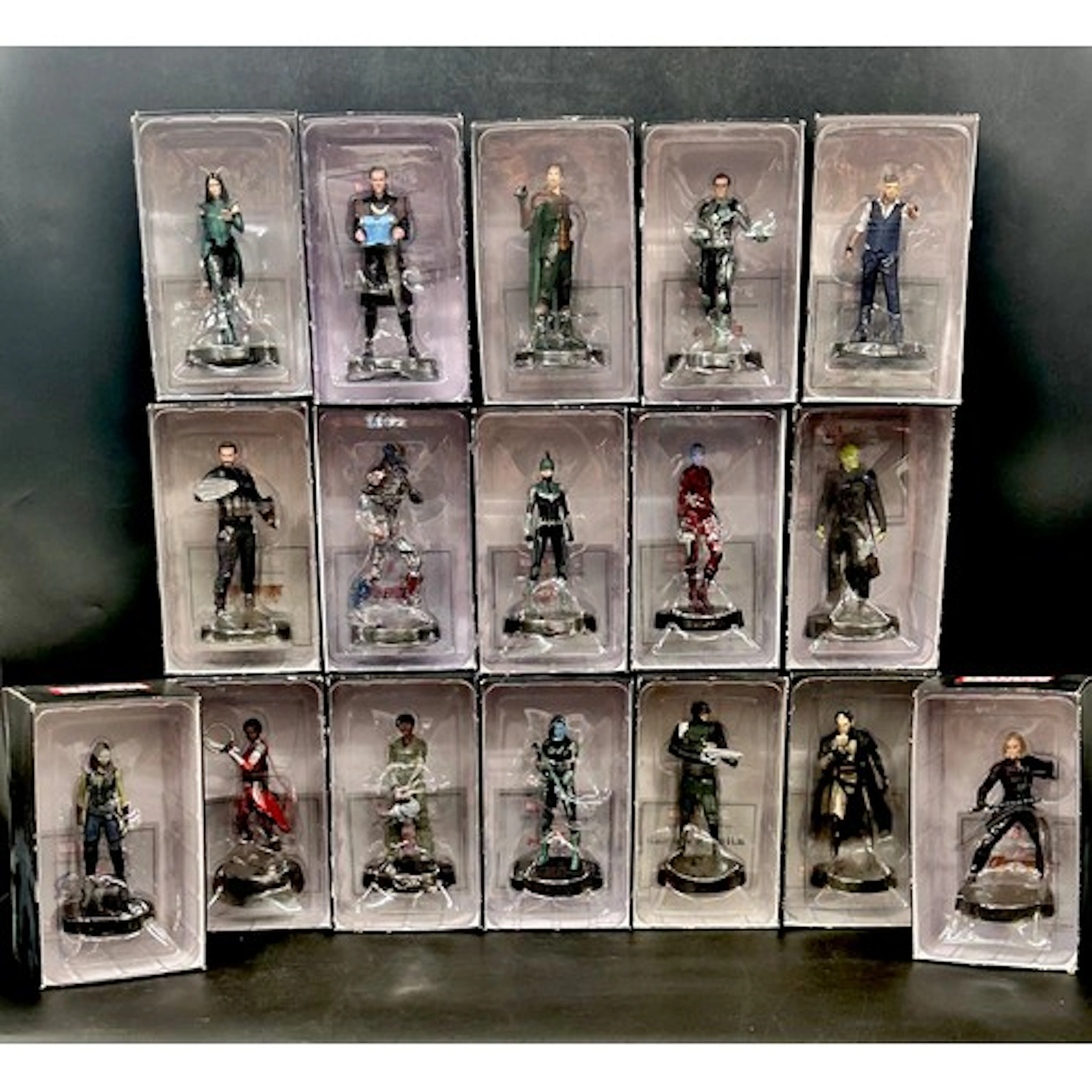 A collection of Marvel collectors models including Ultron, C...