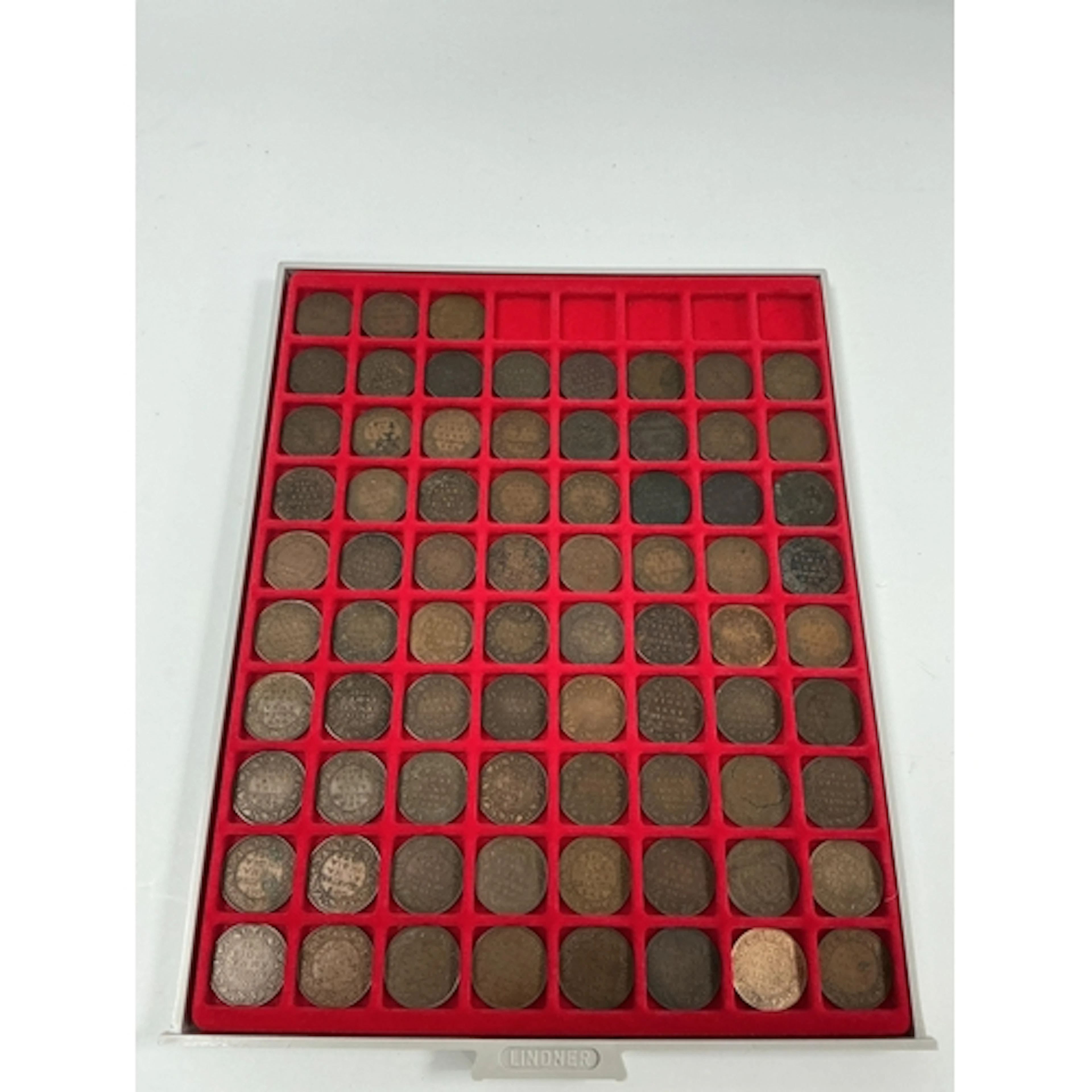 Collection Of Seventy Five India Quarter Anna Coins, Victori...