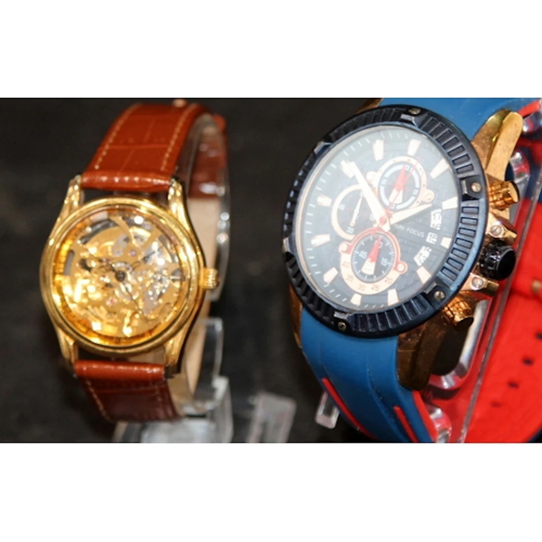 Gents automatic skeleton watch c/w oversize Mini Focus gents...