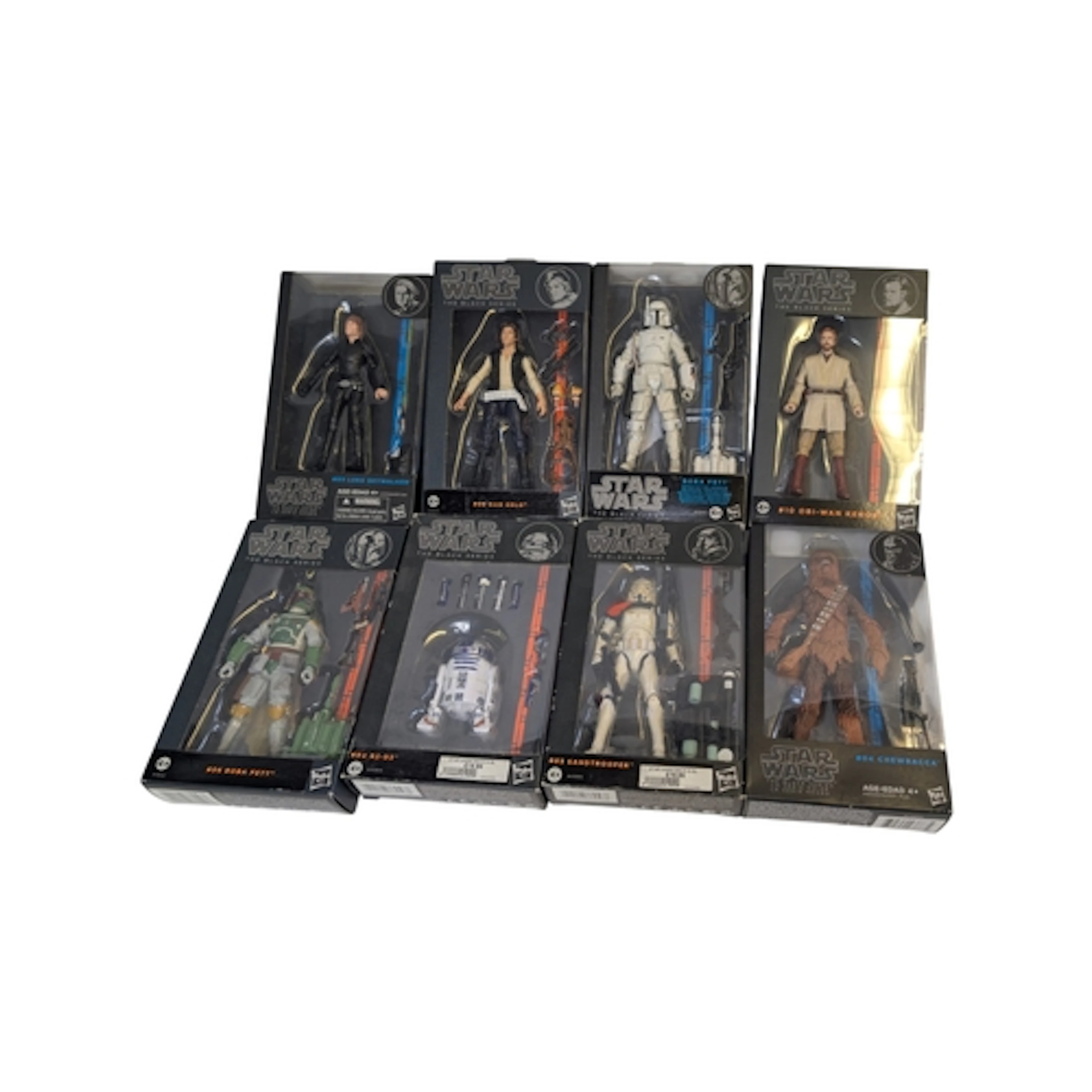 8 x Star Wars The Black Series 6" action figures by Hasbro: ...