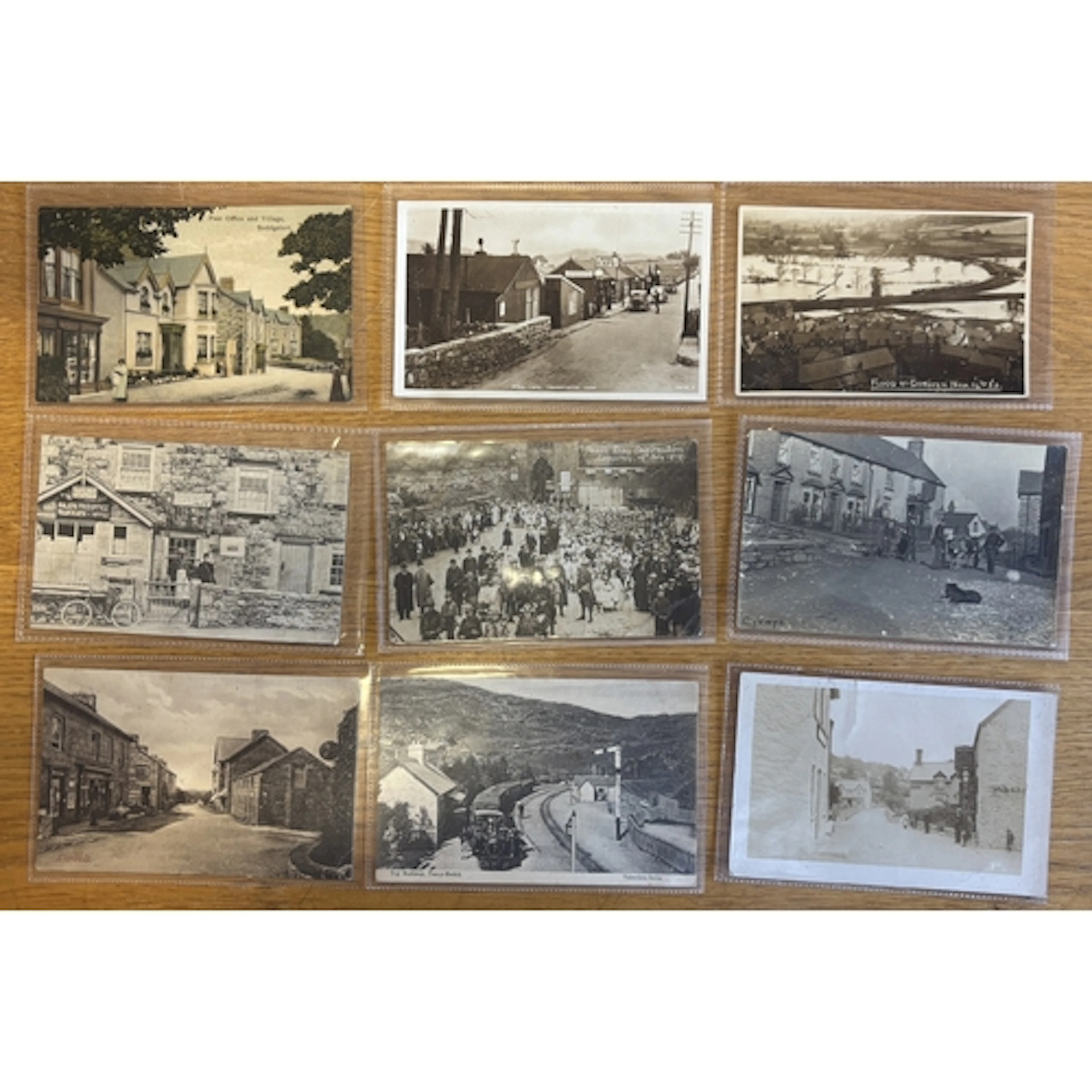 Wales. Coln. of loose vintage cards, with ptd, artist drawn ...