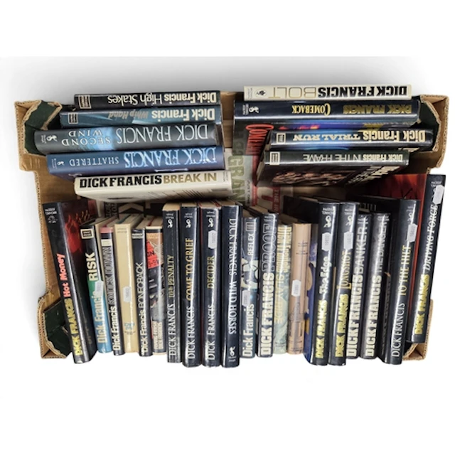 A large quantity of Dick Francis Novels. Many signed First E...