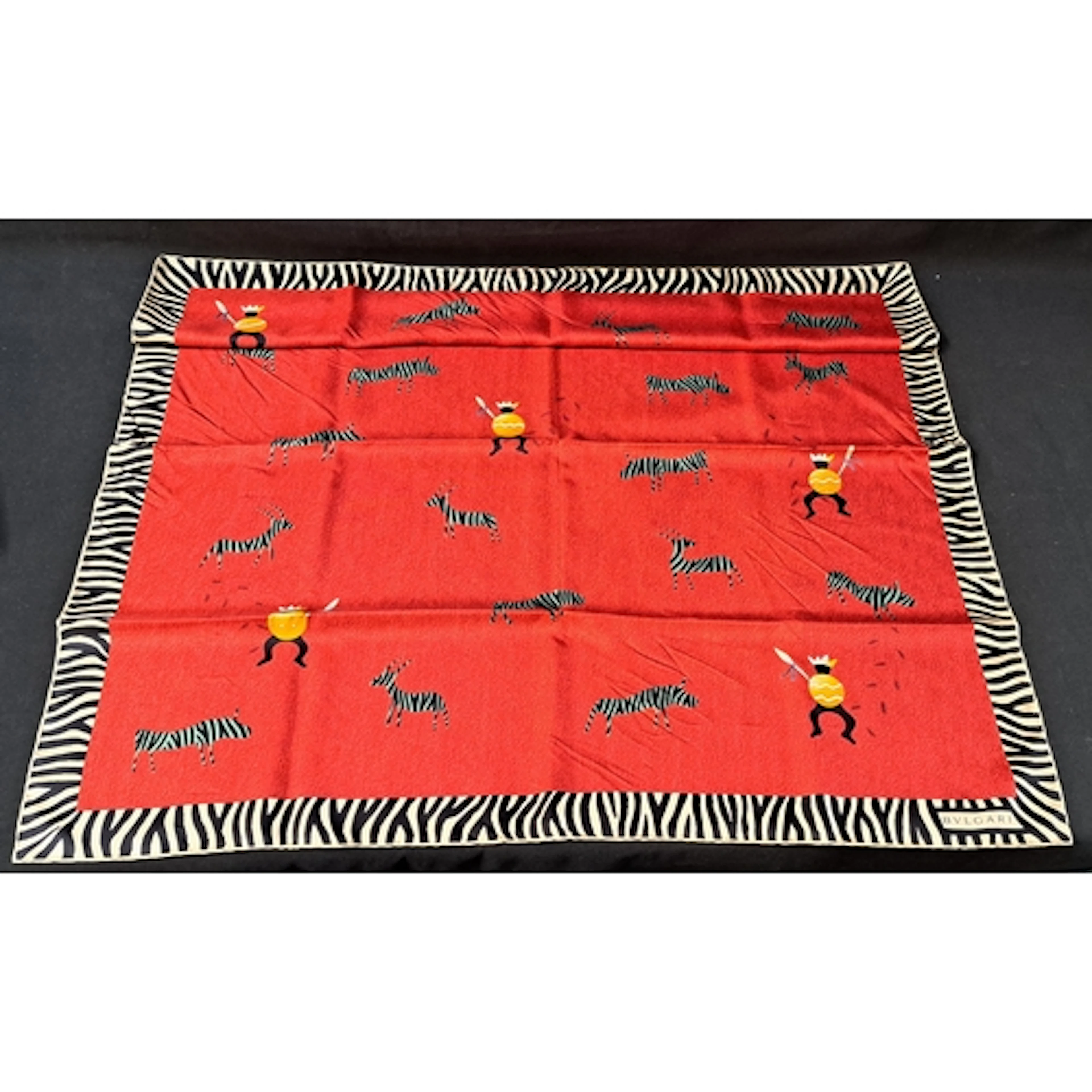 VINTAGE BVLGARI BY DAVIDE PIZZIGONI SILK SCARF early-to-mid ...