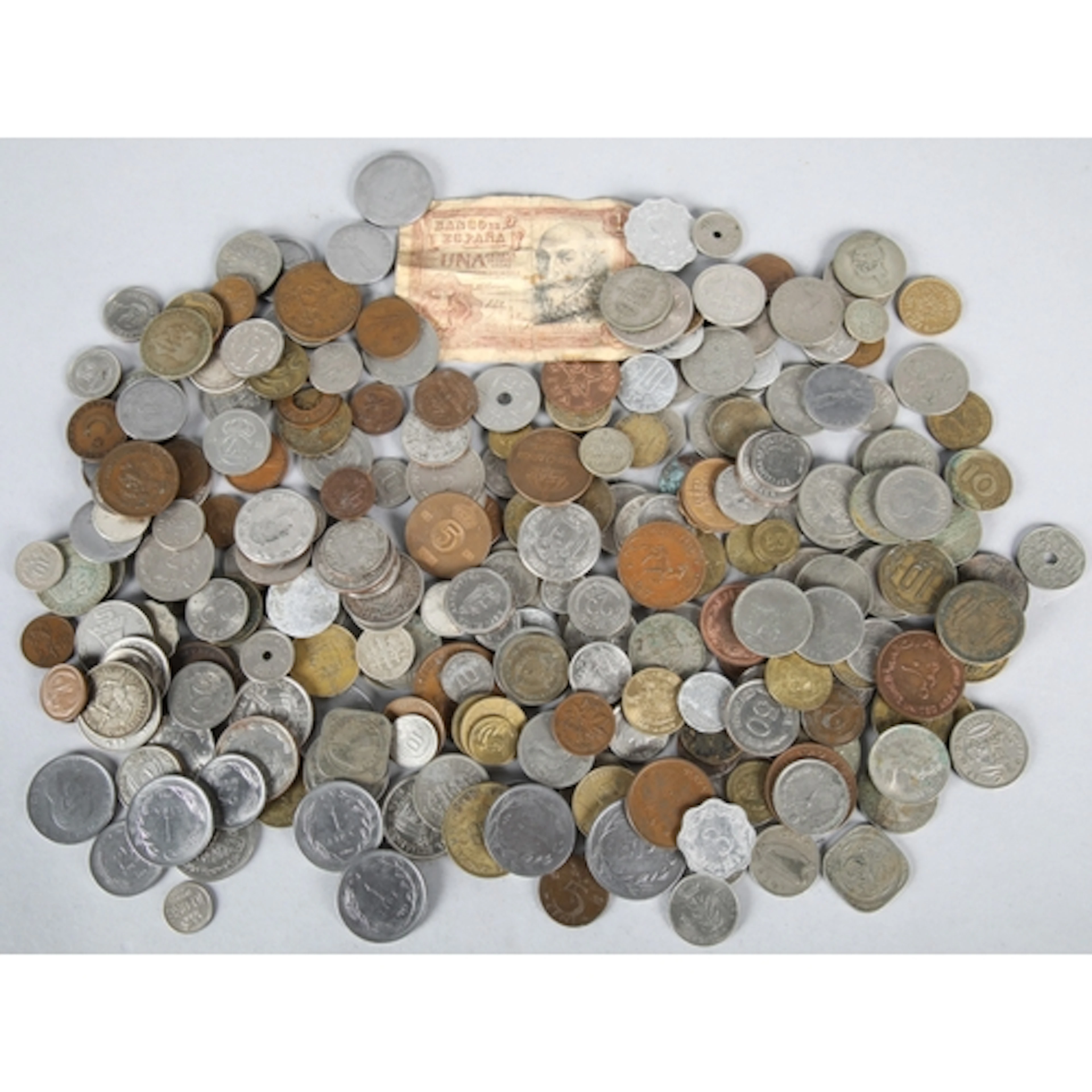 Collection of world coins to include Singapore, Turkish, Bri...