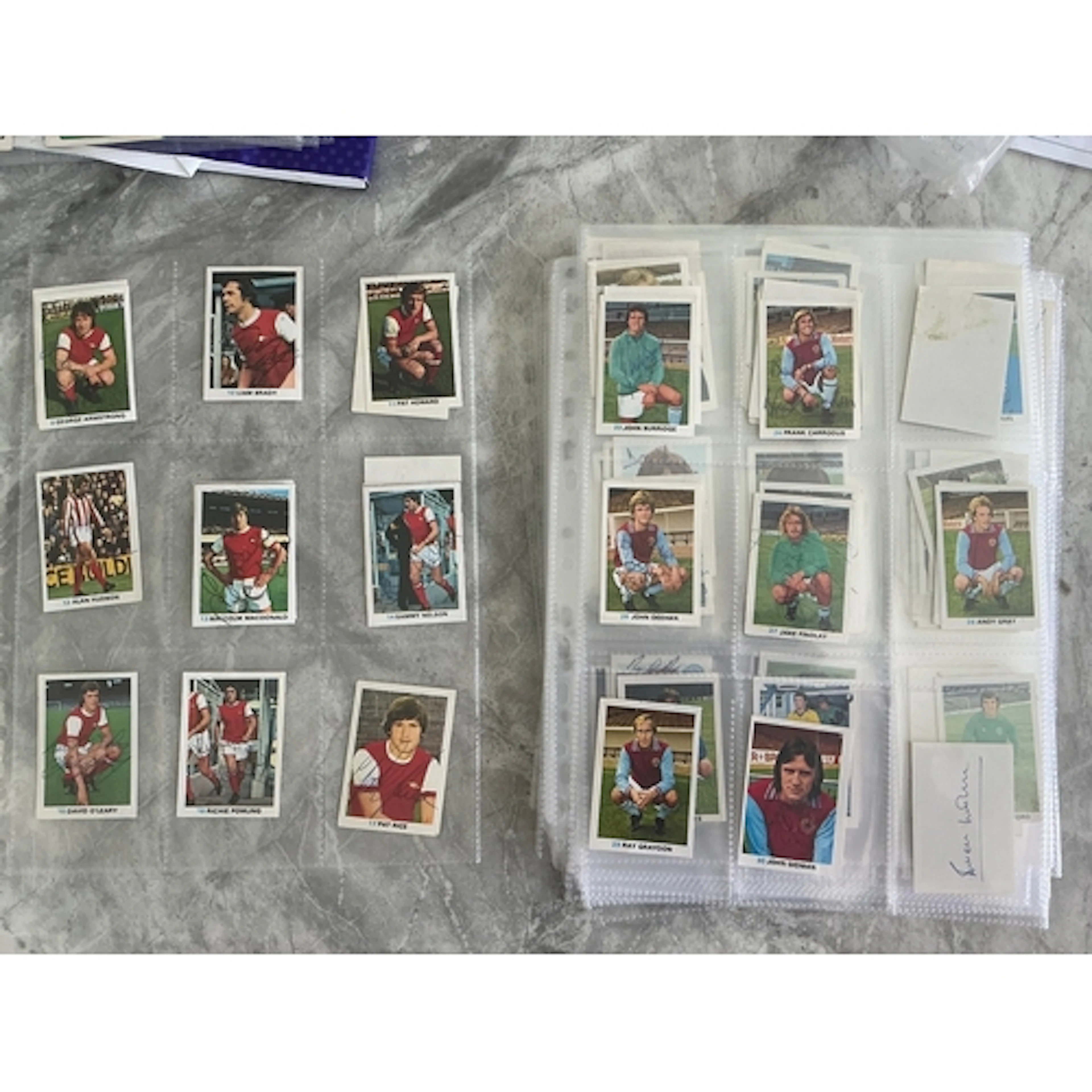 FKS Soccer Stars 77/78 Signed Football Cards: Personally col...