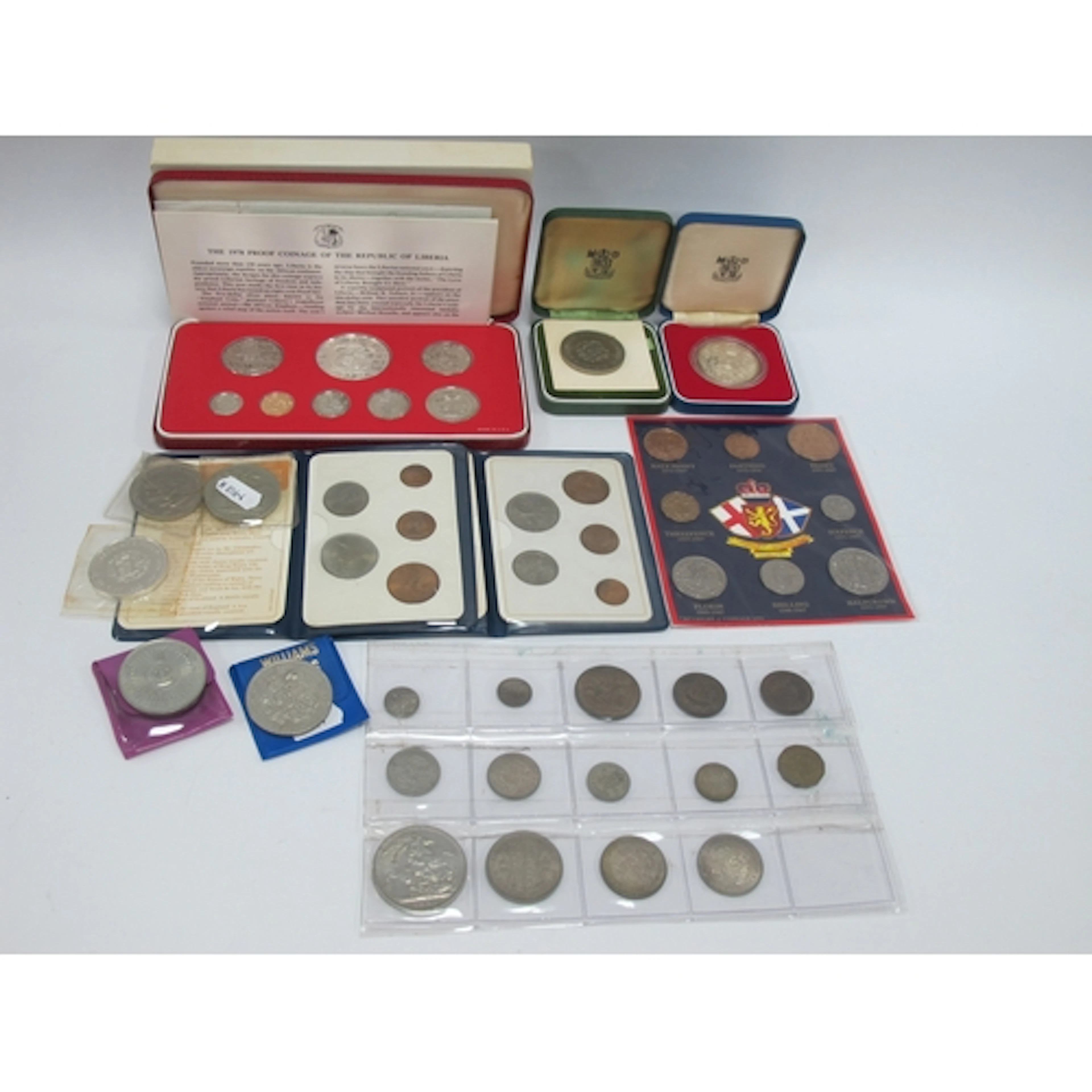 A Collection of Loose Coins and Coin Proof Sets, to include ...