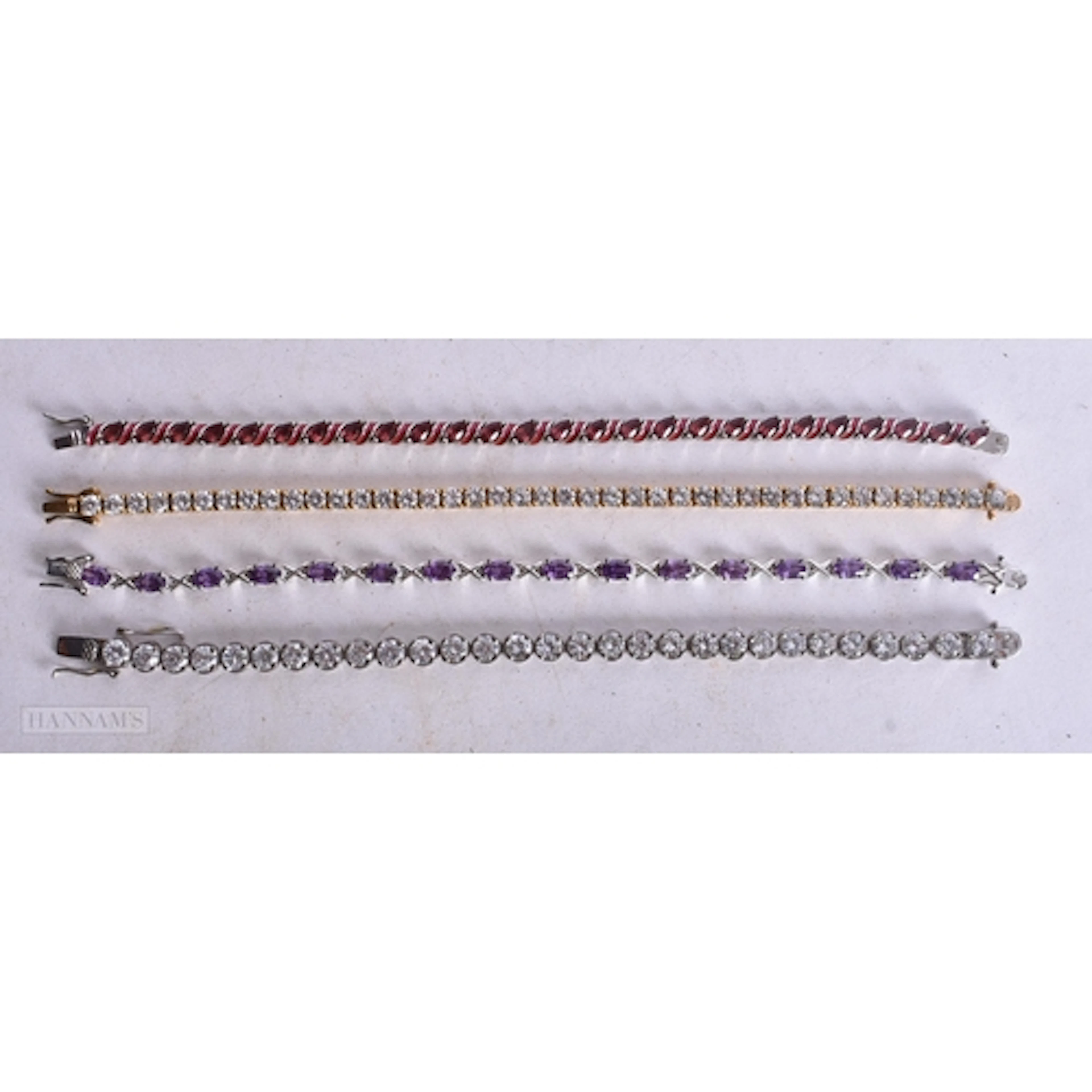 SILVER BRACELETS. 53 grams. 18 cm long. (qty)
