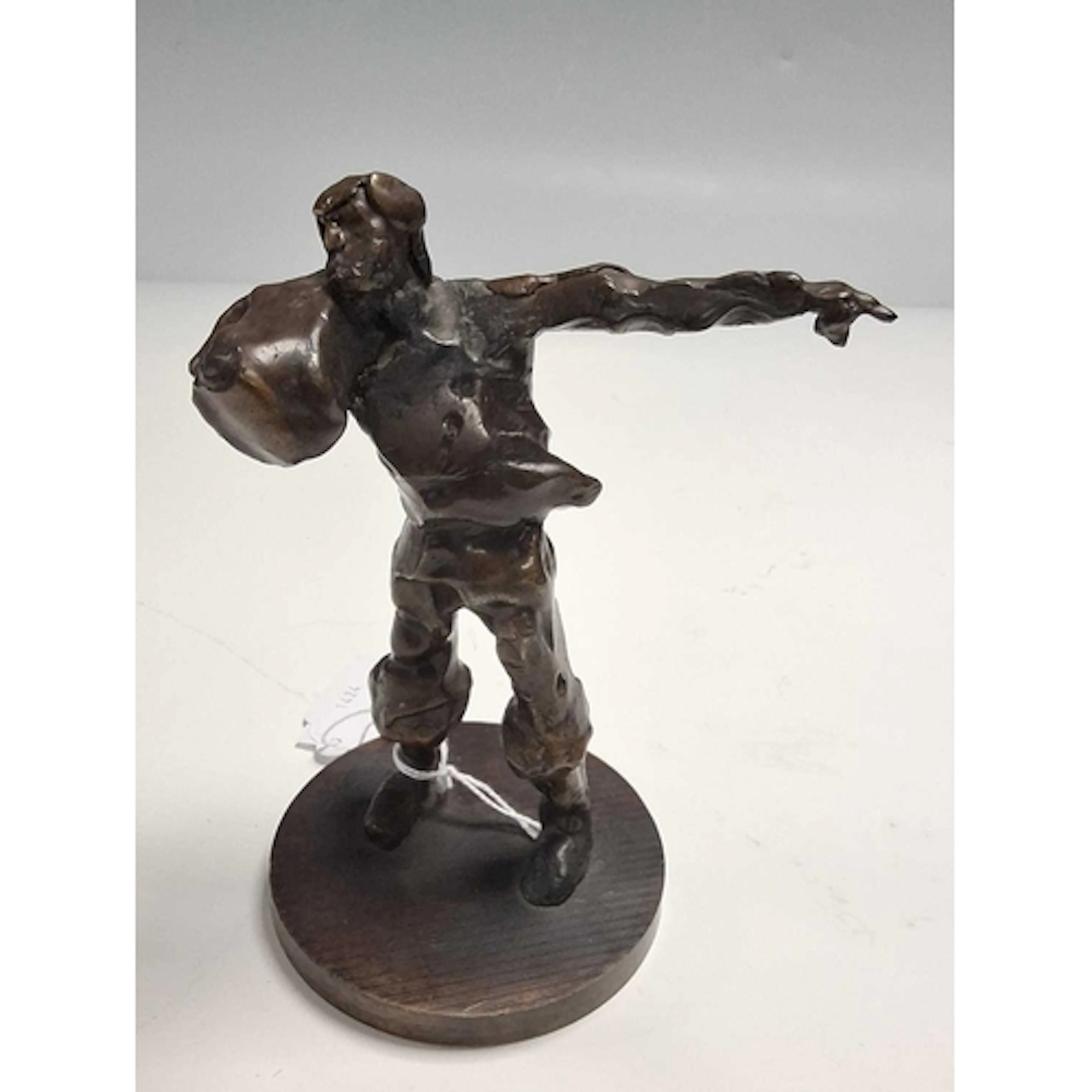 JOHN W. MILLS (1933-2023): 'RIVERMAN I', the bronze figure o...