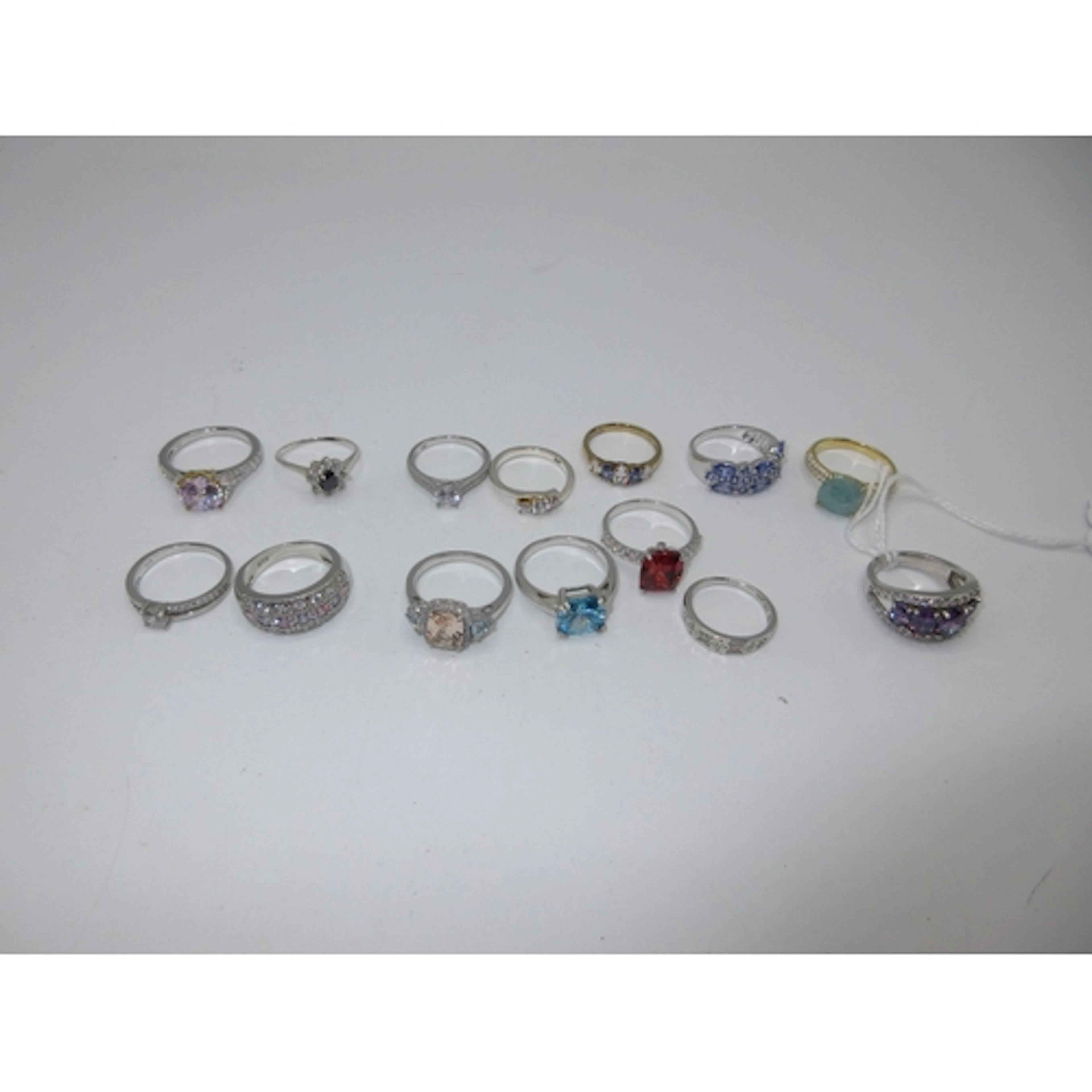 Fourteen Silver Rings