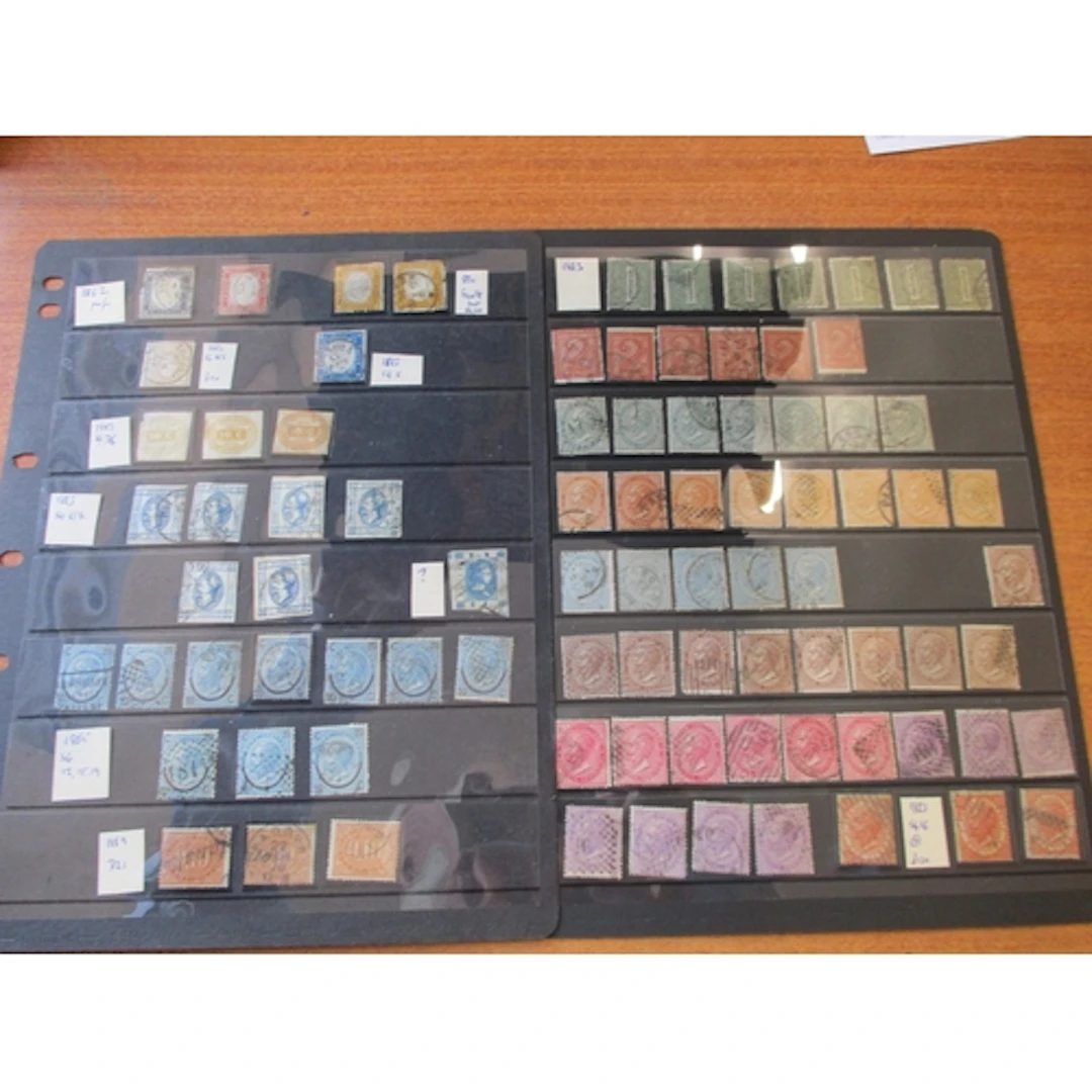 Italy. M/U, coln on stock leaves incl 1862 vals to 80c U, 80...