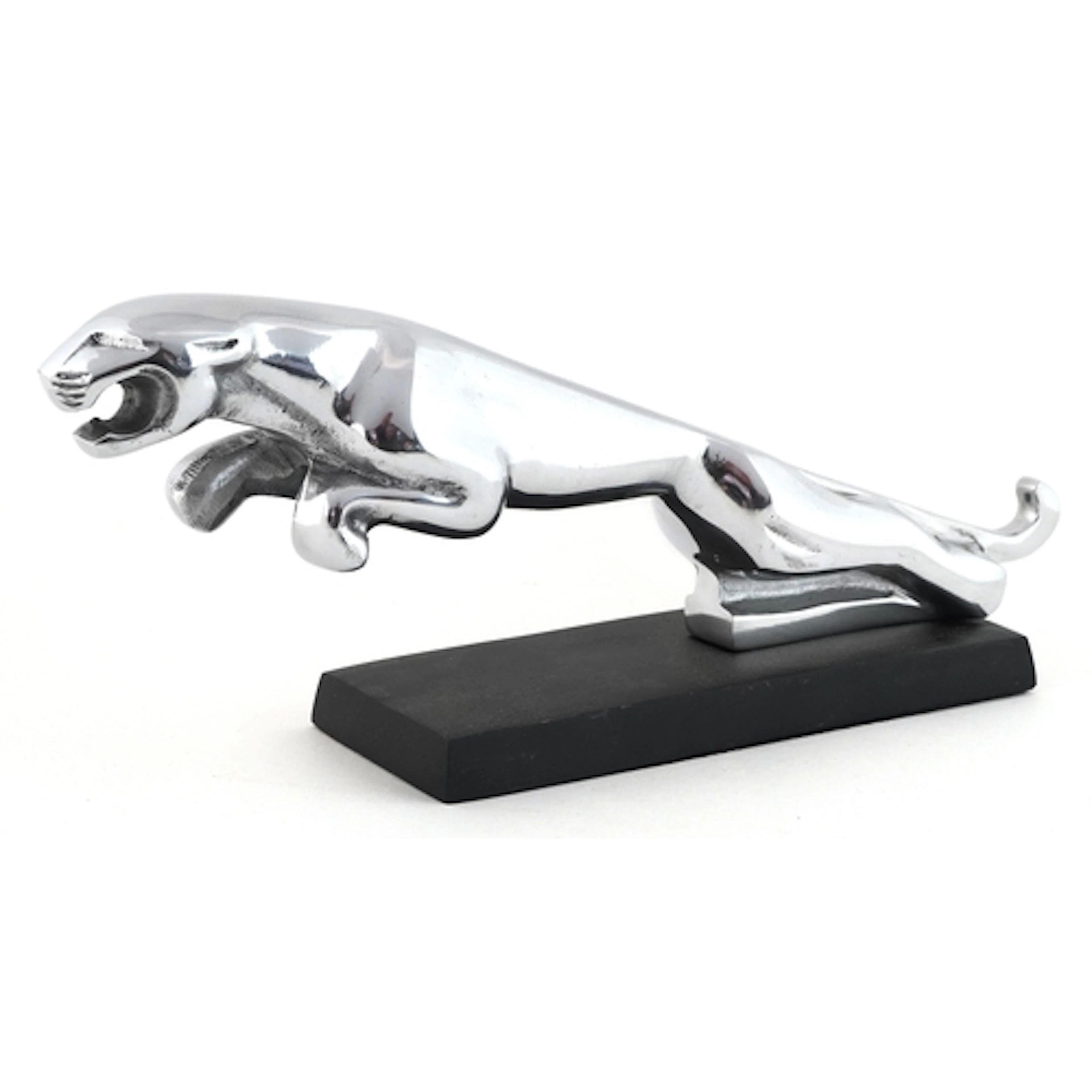Motoring interest chromed Jaguar style car mascot raised on ...