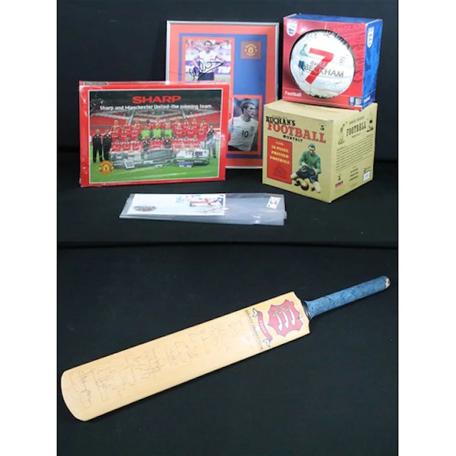 Collection of football memorabilia to include 2 x boxed coll...