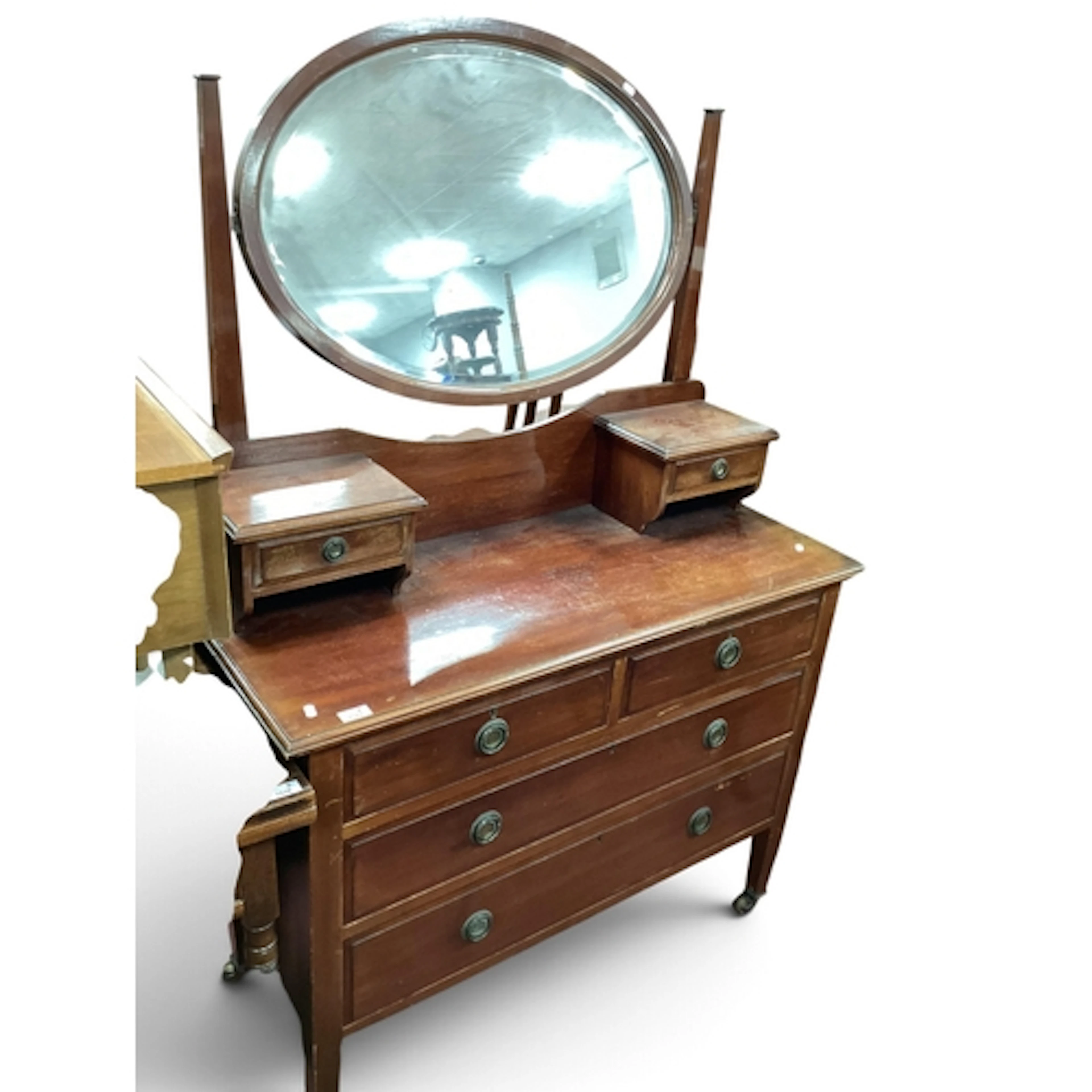 Edwardian Mahogany Dressing Table.
