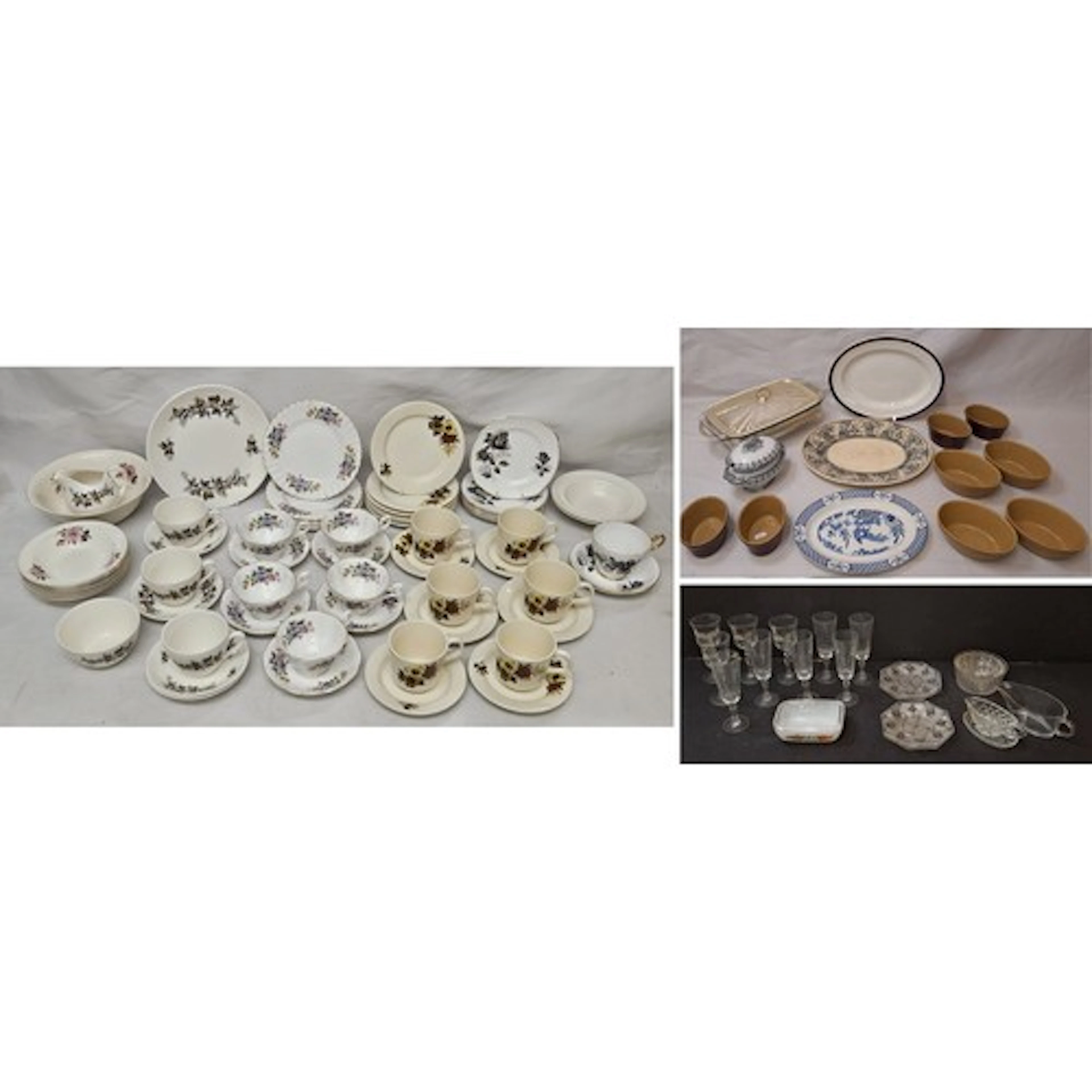 Table, Ovenware & Glassware incl. Pearsons of Chesterfield o...