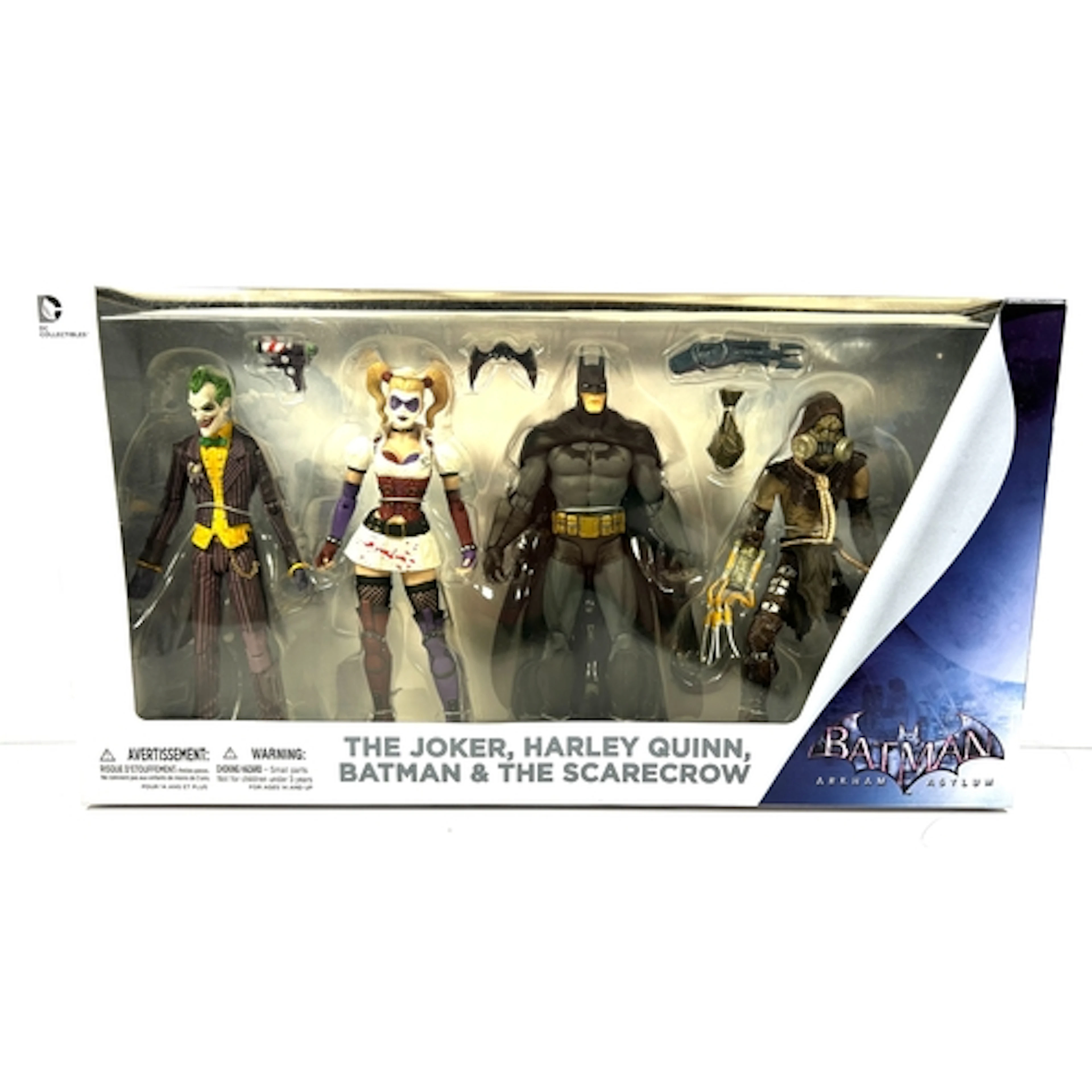 Batman ARKHAM ASYLUM 4x figure set by DC Collectibles. Conta...