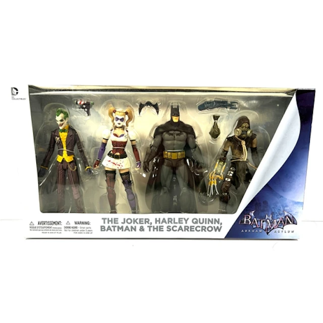 Batman ARKHAM ASYLUM 4x figure set by DC Collectibles. Conta...